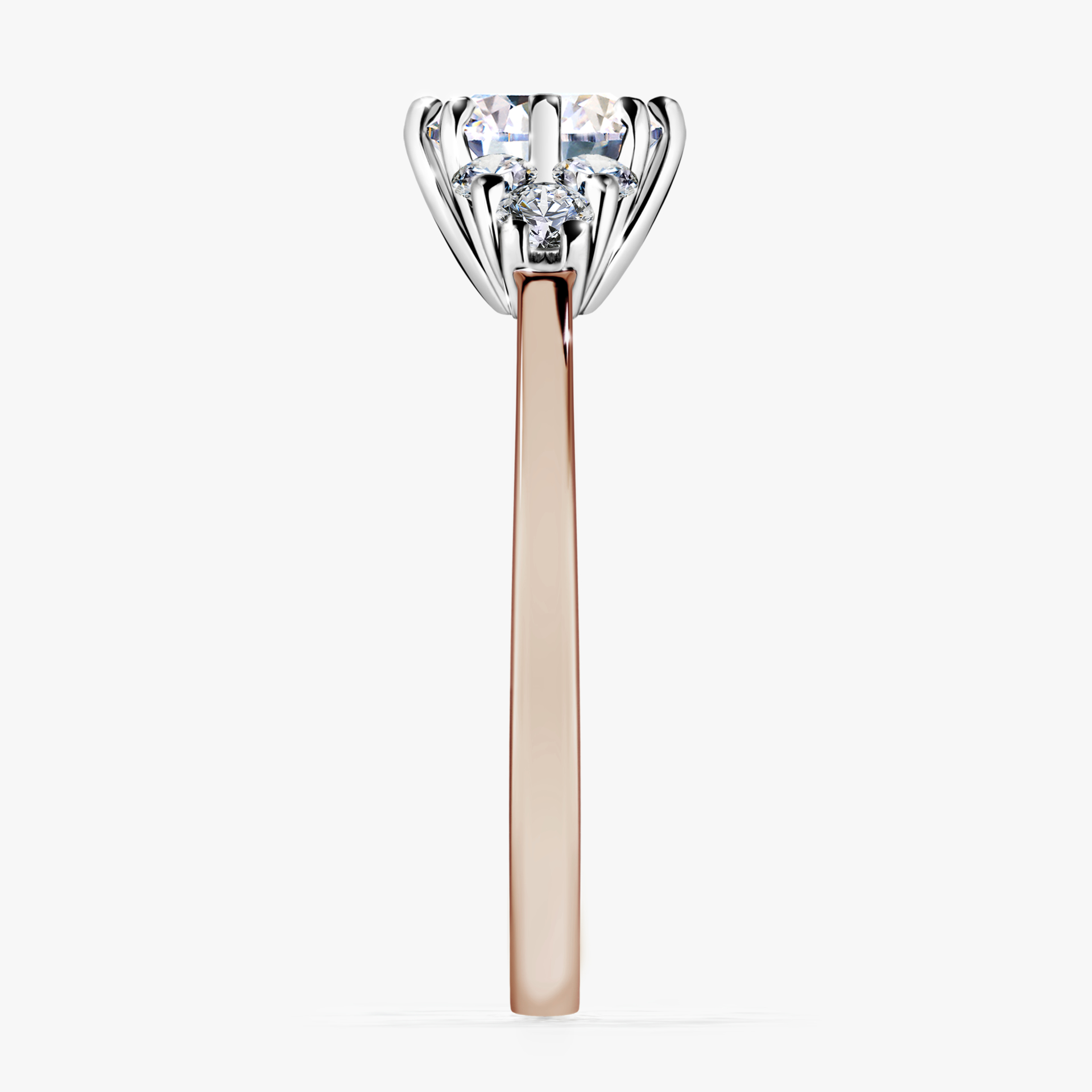 Pierścionek zaręczynowy My Lilly z różowego złota z diamentem naturalnym 0,98ct