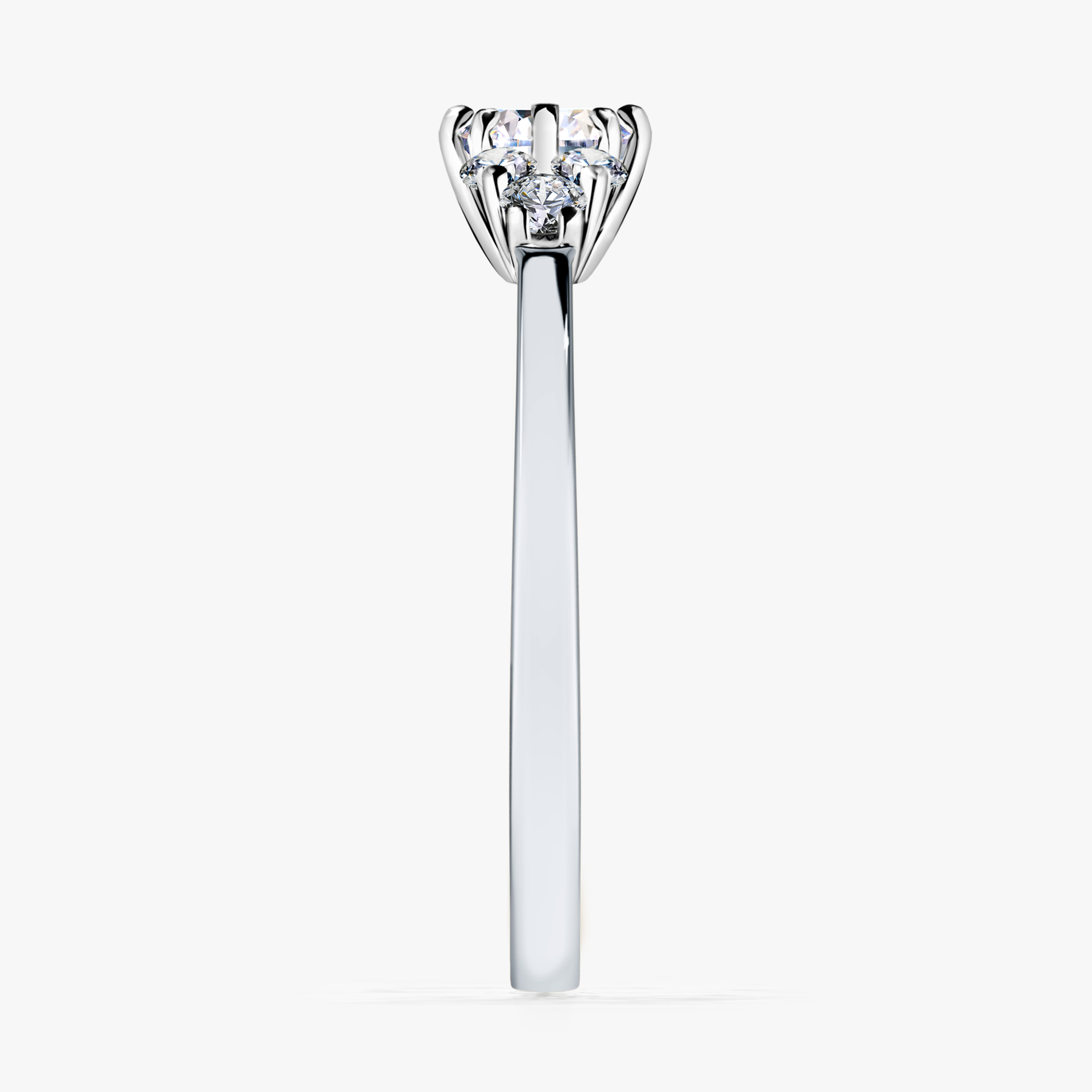 Pierścionek zaręczynowy My Lilly z białego złota z diamentem laboratoryjnym 0,43ct
