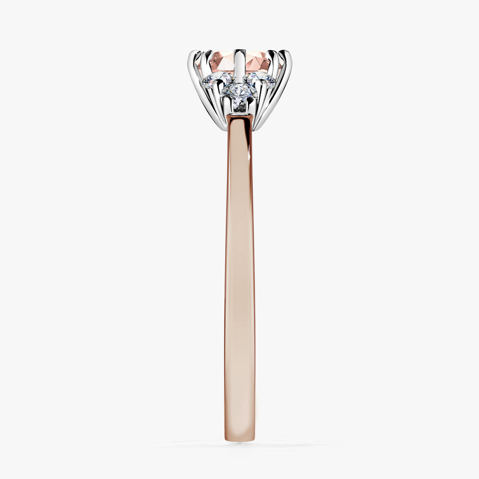 Pierścionek zaręczynowy My Lilly z różowego złota z morganitem 0,68ct