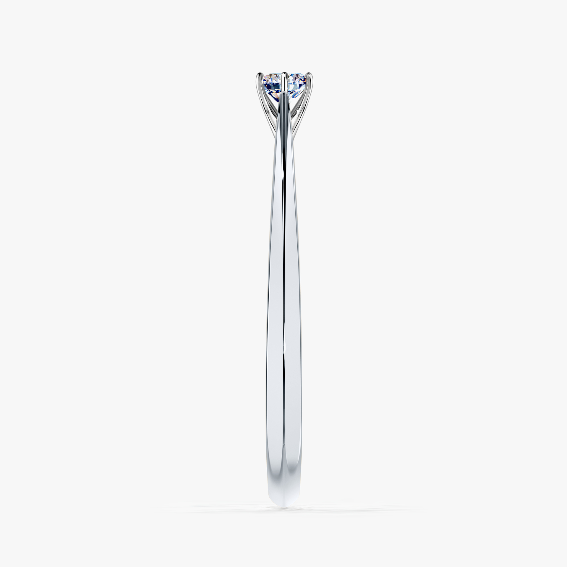 Pierścionek zaręczynowy My Love z białego złota z diamentem laboratoryjnym 0,10ct