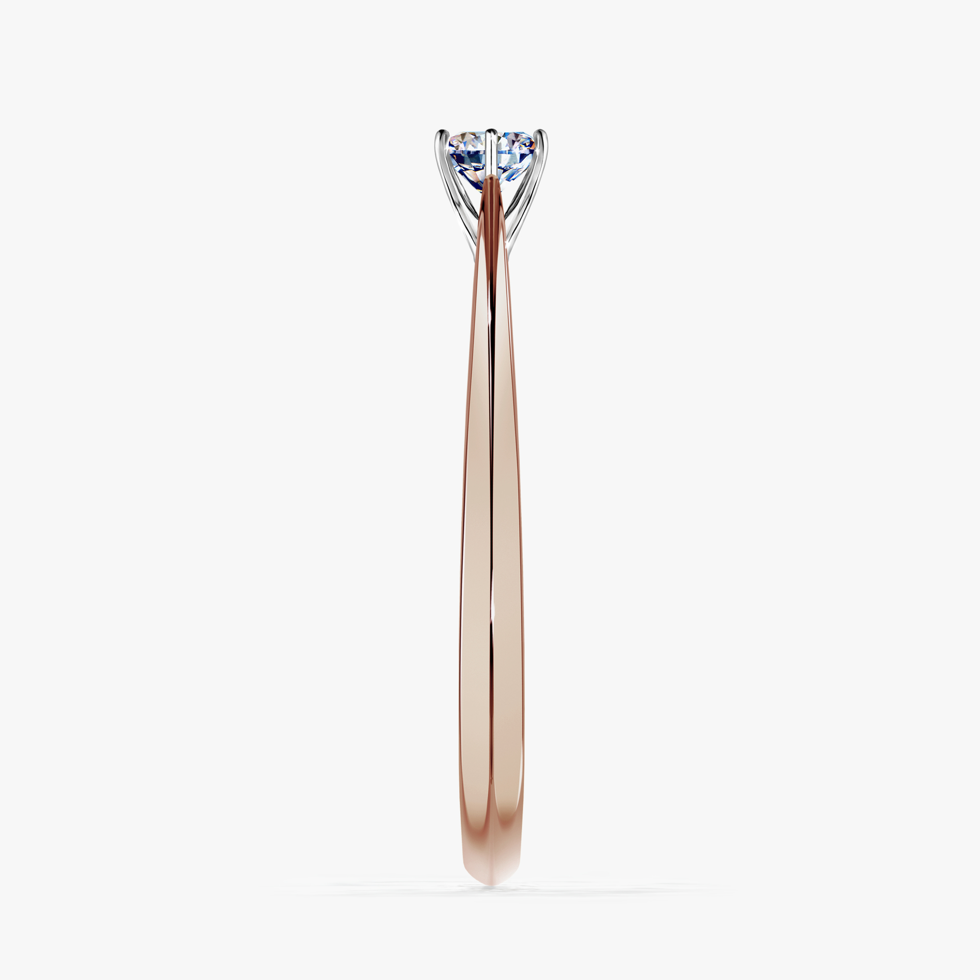 Pierścionek zaręczynowy My Love z różowego złota z diamentem laboratoryjnym 0,17ct