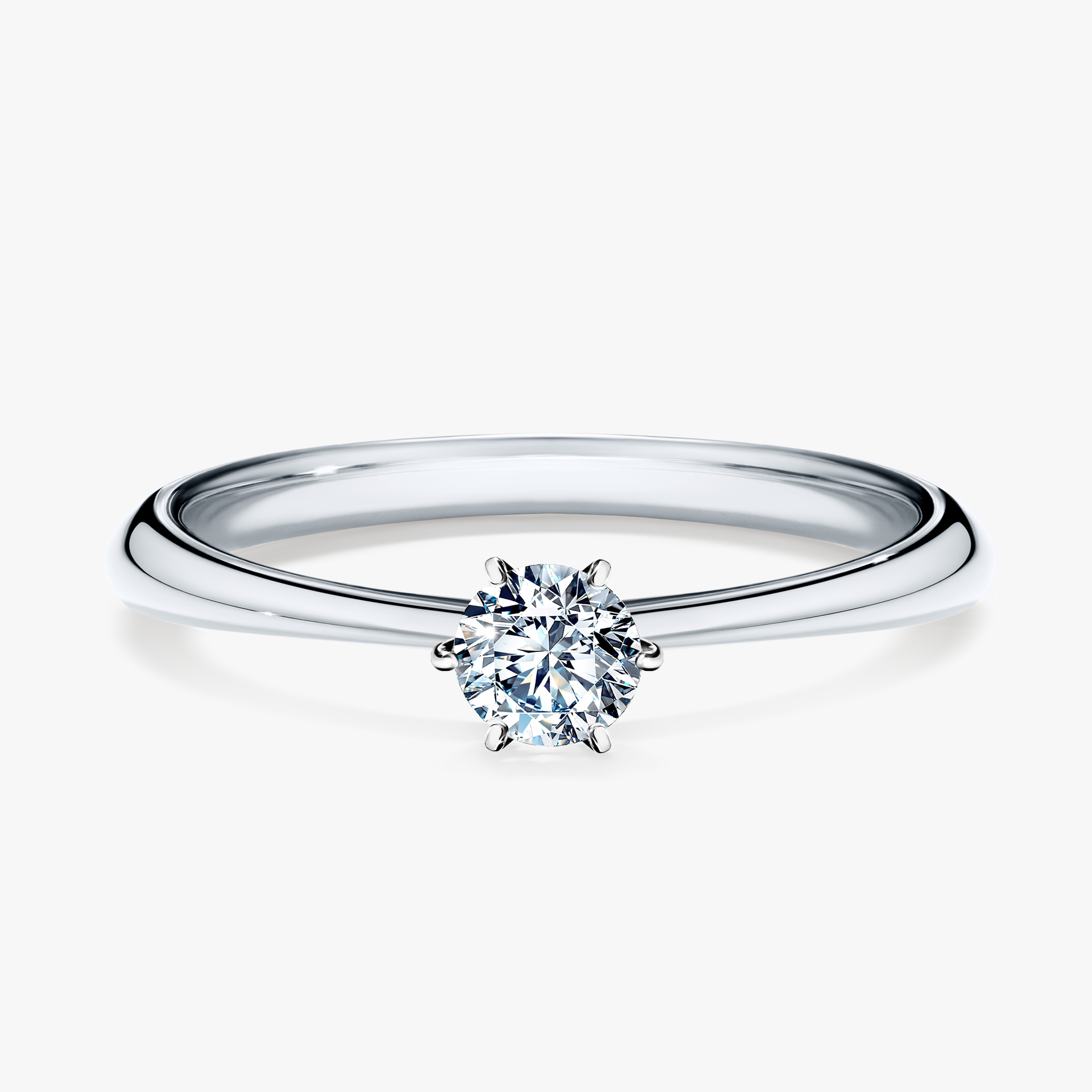 Pierścionek zaręczynowy My Love z białego złota z diamentem laboratoryjnym 0,25ct