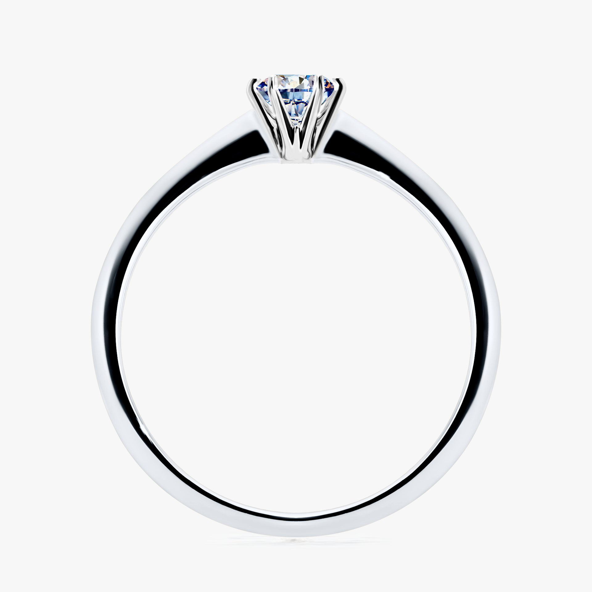 Pierścionek zaręczynowy My Love z białego złota z diamentem laboratoryjnym 0,25ct