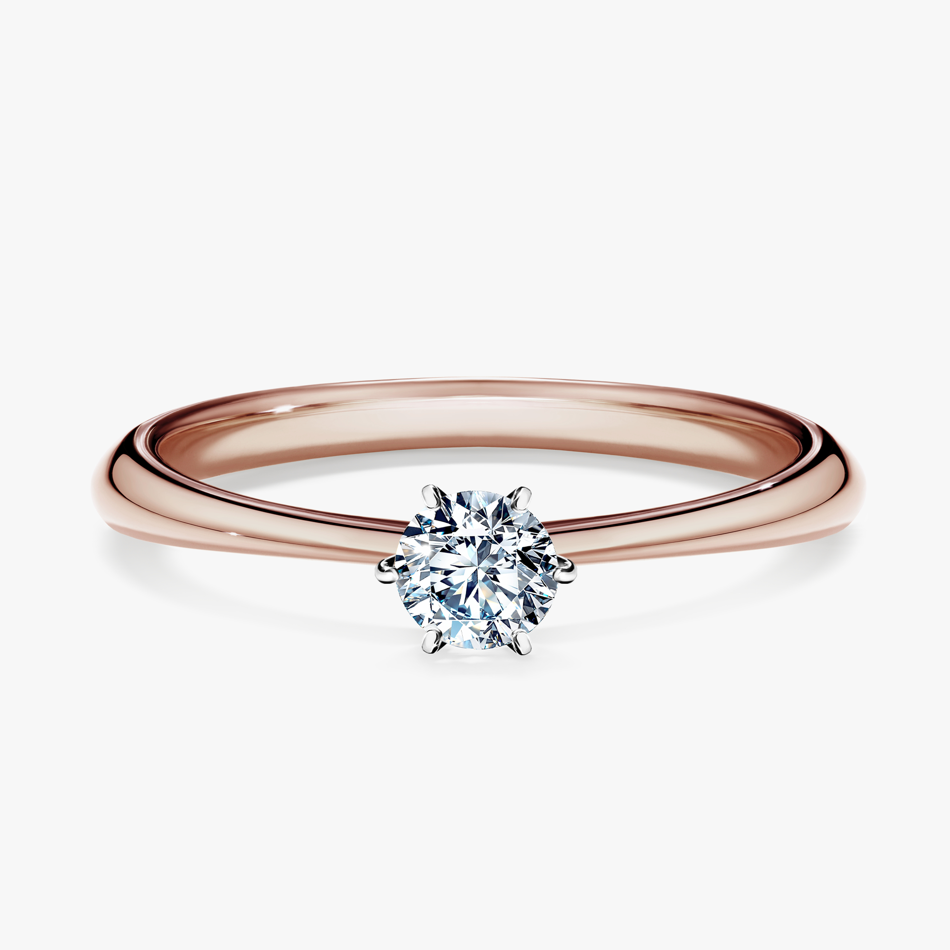 Pierścionek zaręczynowy My Love z różowego złota z diamentem laboratoryjnym 0,25ct