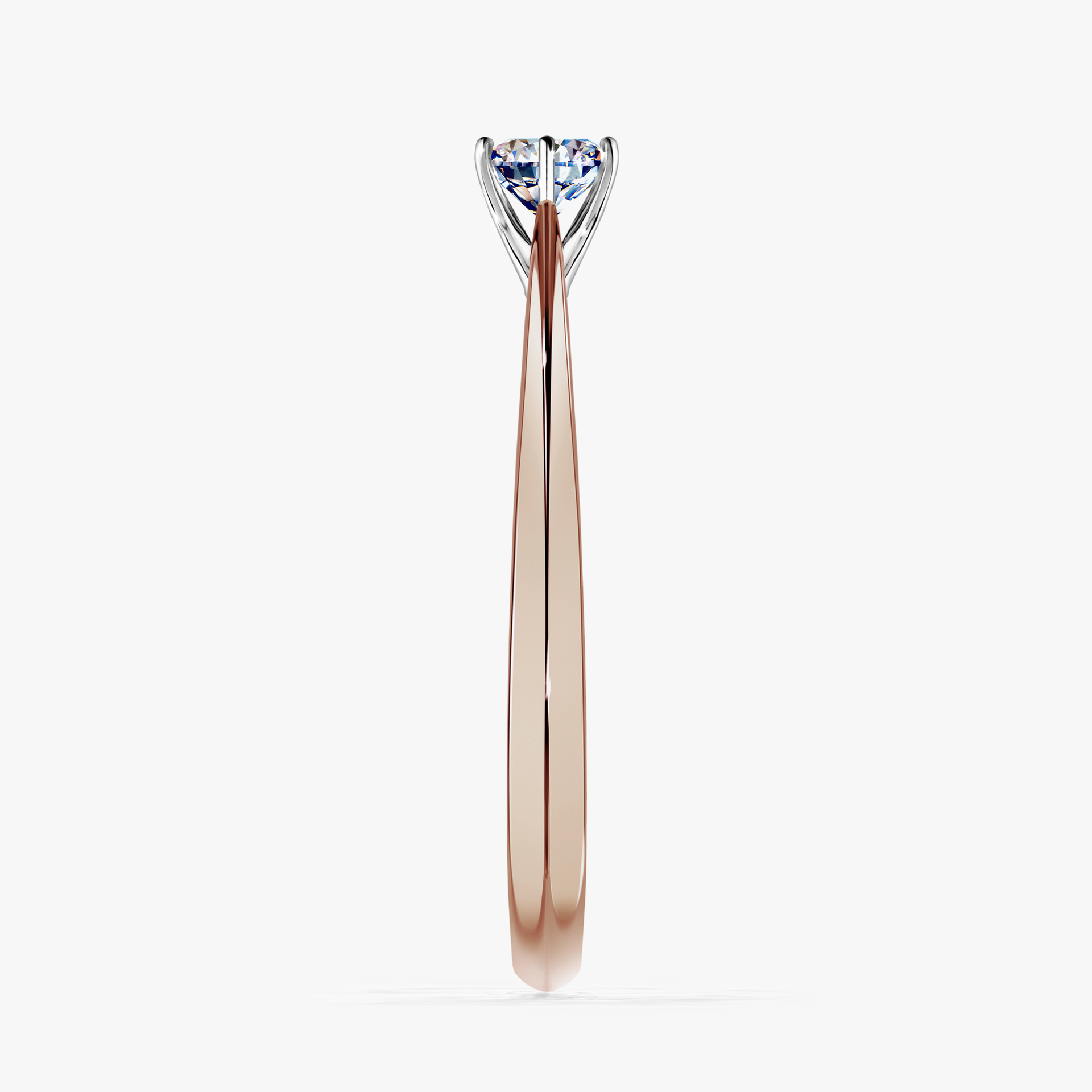 Pierścionek zaręczynowy My Love z różowego złota z diamentem laboratoryjnym 0,25ct