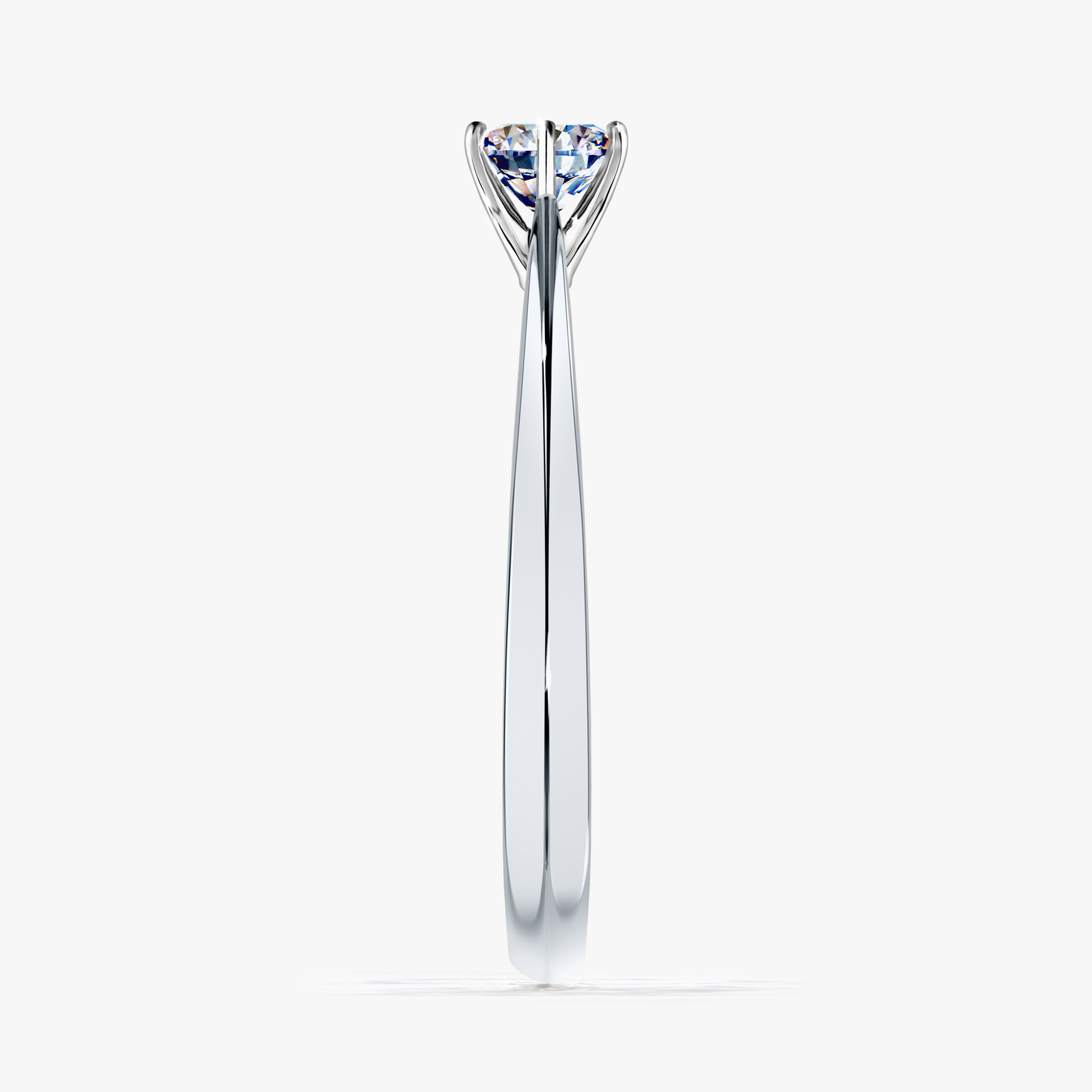 Pierścionek zaręczynowy My Love z białego złota z diamentem naturalnym 0,30ct