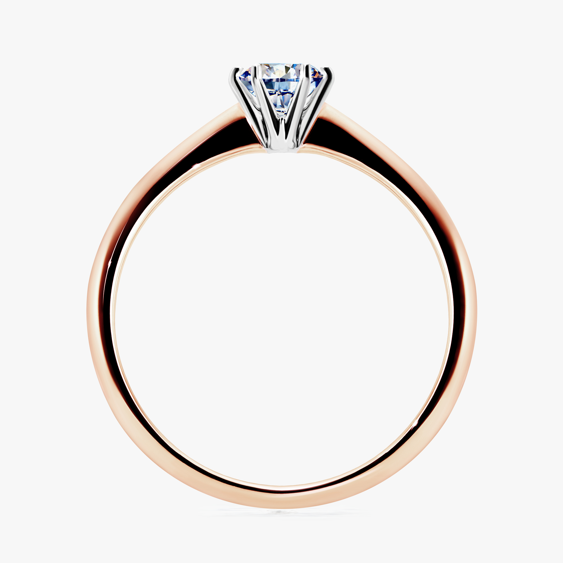 Pierścionek zaręczynowy My Love z różowego złota z diamentem naturalnym 0,30ct
