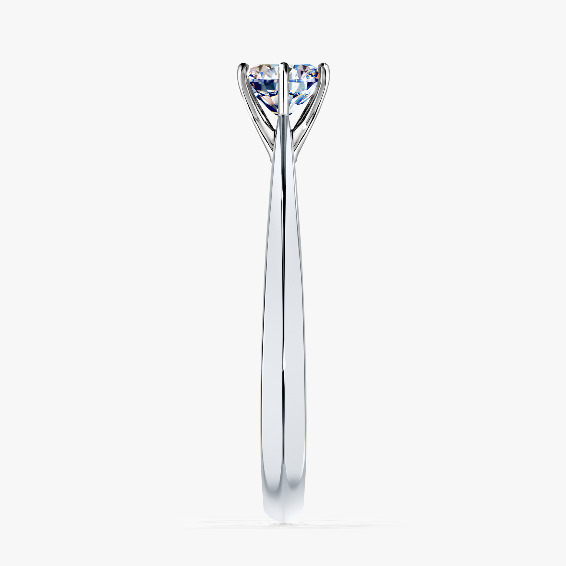 Pierścionek zaręczynowy My Love z białego złota z diamentem naturalnym 0,50ct