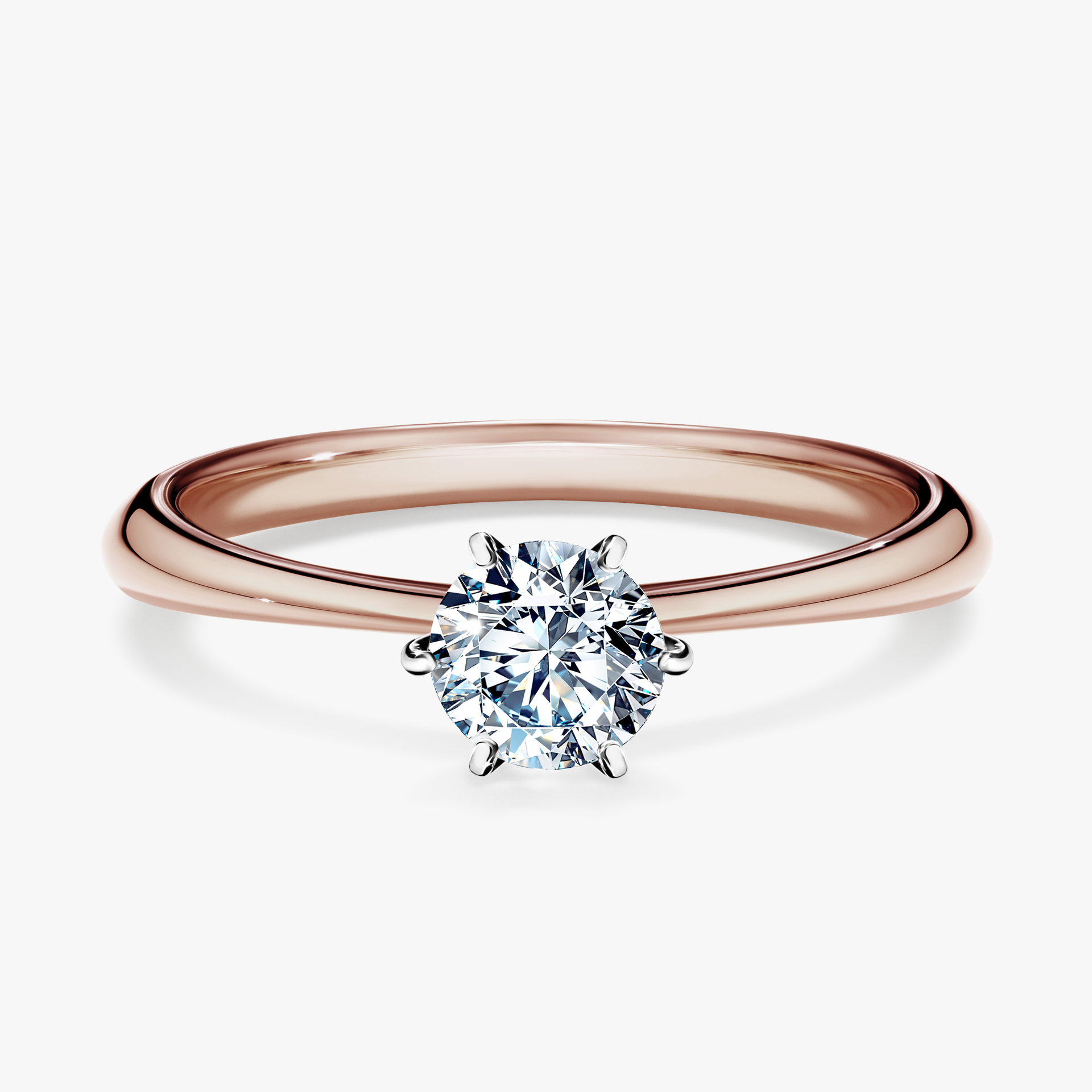 Pierścionek zaręczynowy My Love z różowego złota z diamentem naturalnym 0,50ct