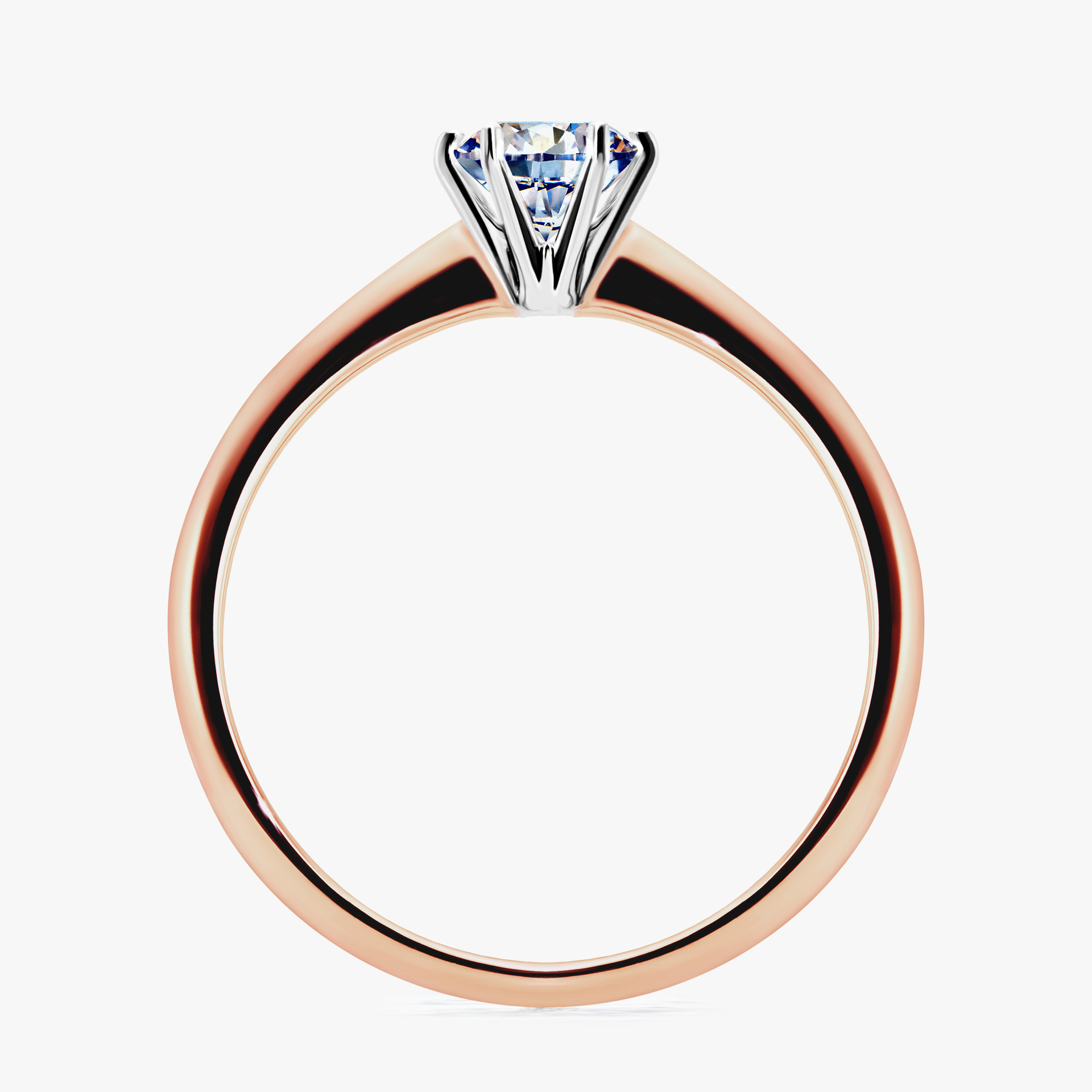 Pierścionek zaręczynowy My Love z różowego złota z diamentem naturalnym 0,50ct