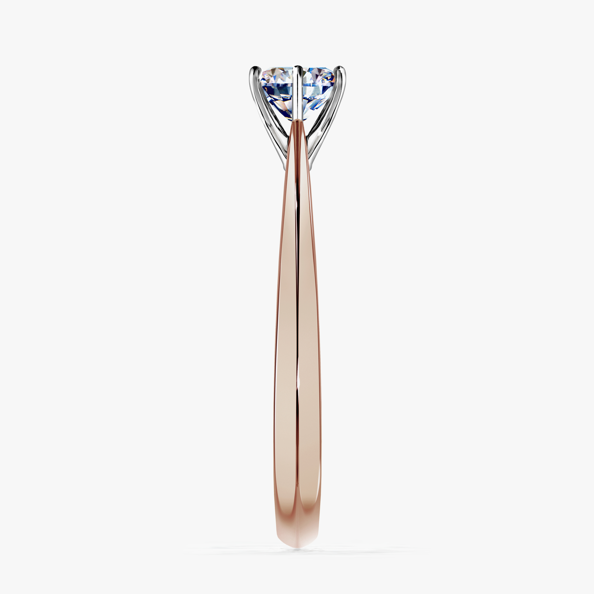 Pierścionek zaręczynowy My Love z różowego złota z diamentem naturalnym 0,50ct