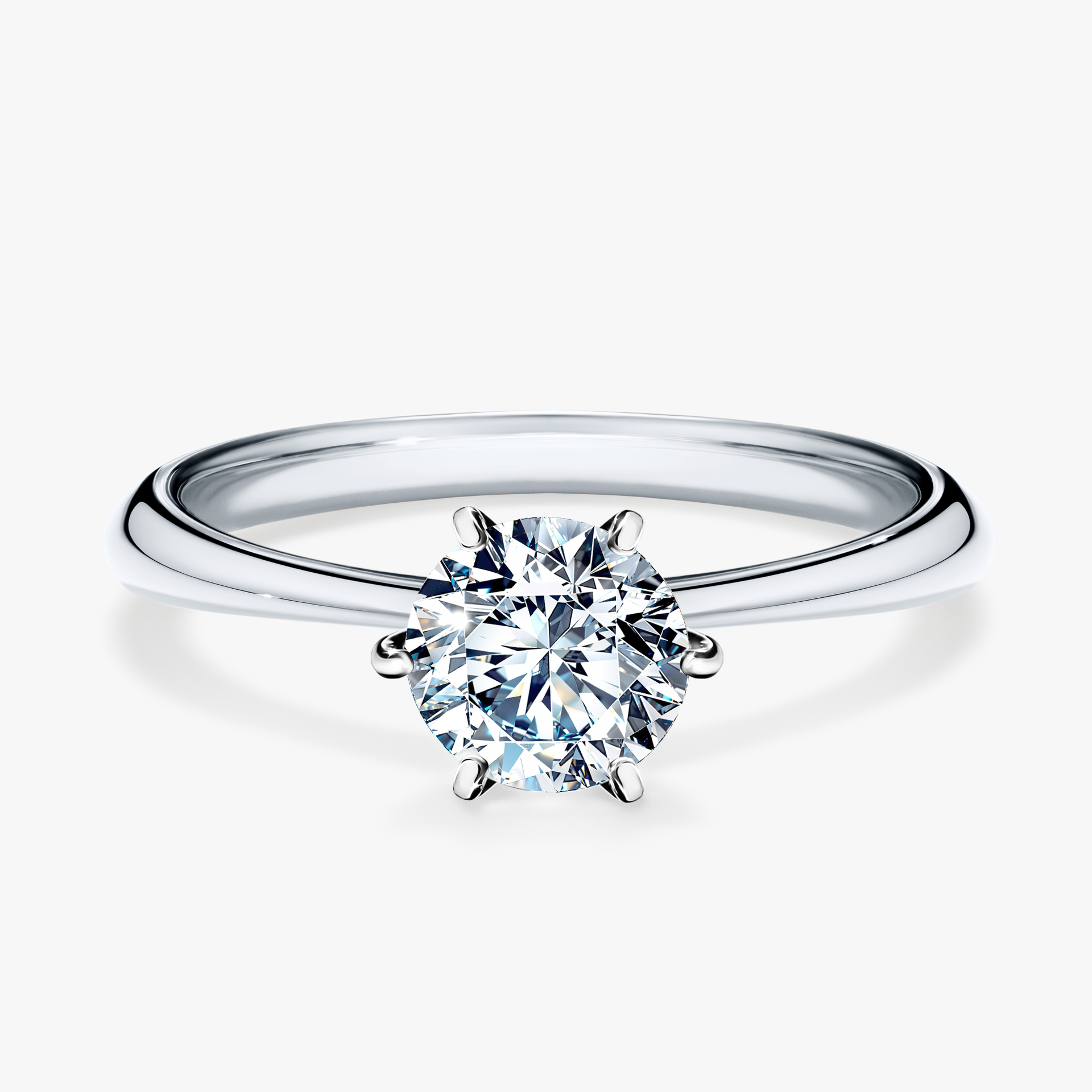 Pierścionek zaręczynowy My Love z białego złota z diamentem naturalnym 0,80ct