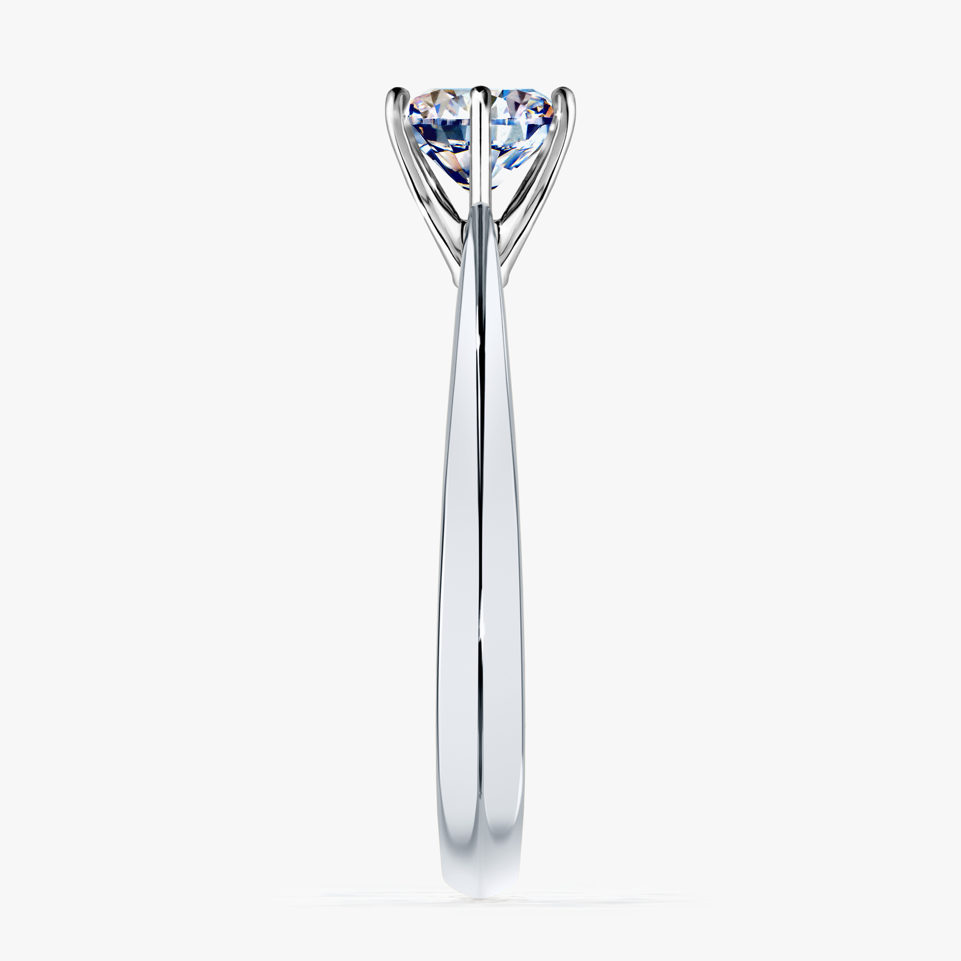 Pierścionek zaręczynowy My Love z białego złota z diamentem naturalnym 0,80ct