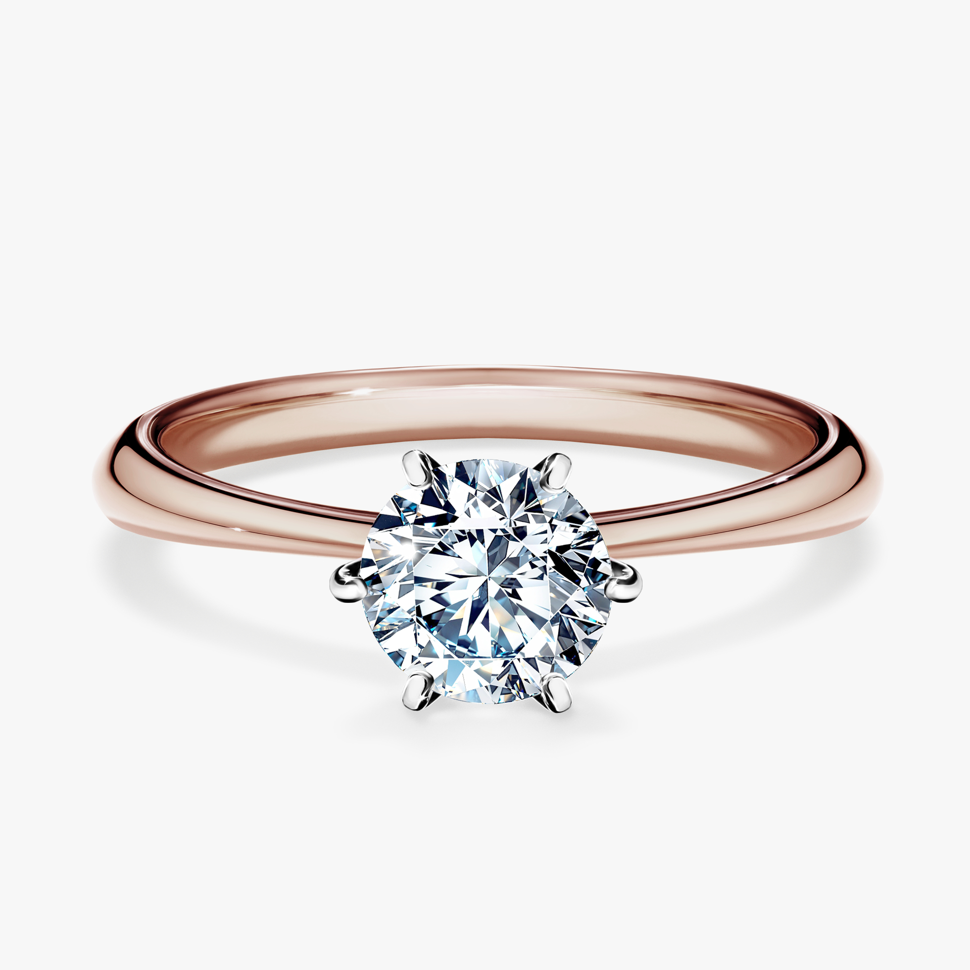 Pierścionek zaręczynowy My Love z różowego złota z diamentem naturalnym 0,80ct