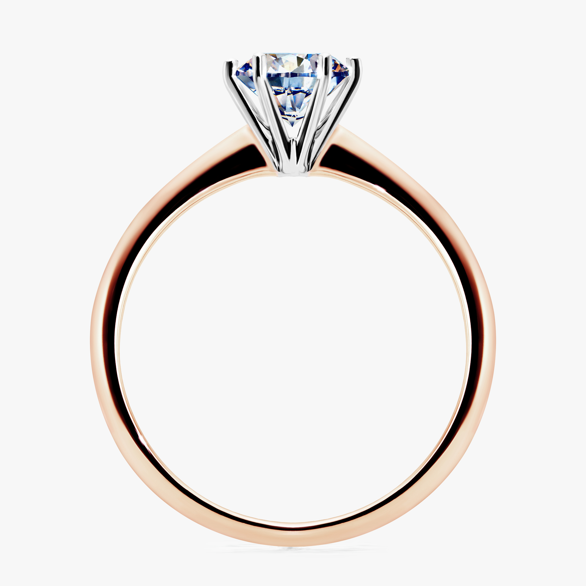 Pierścionek zaręczynowy My Love z różowego złota z diamentem naturalnym 0,80ct