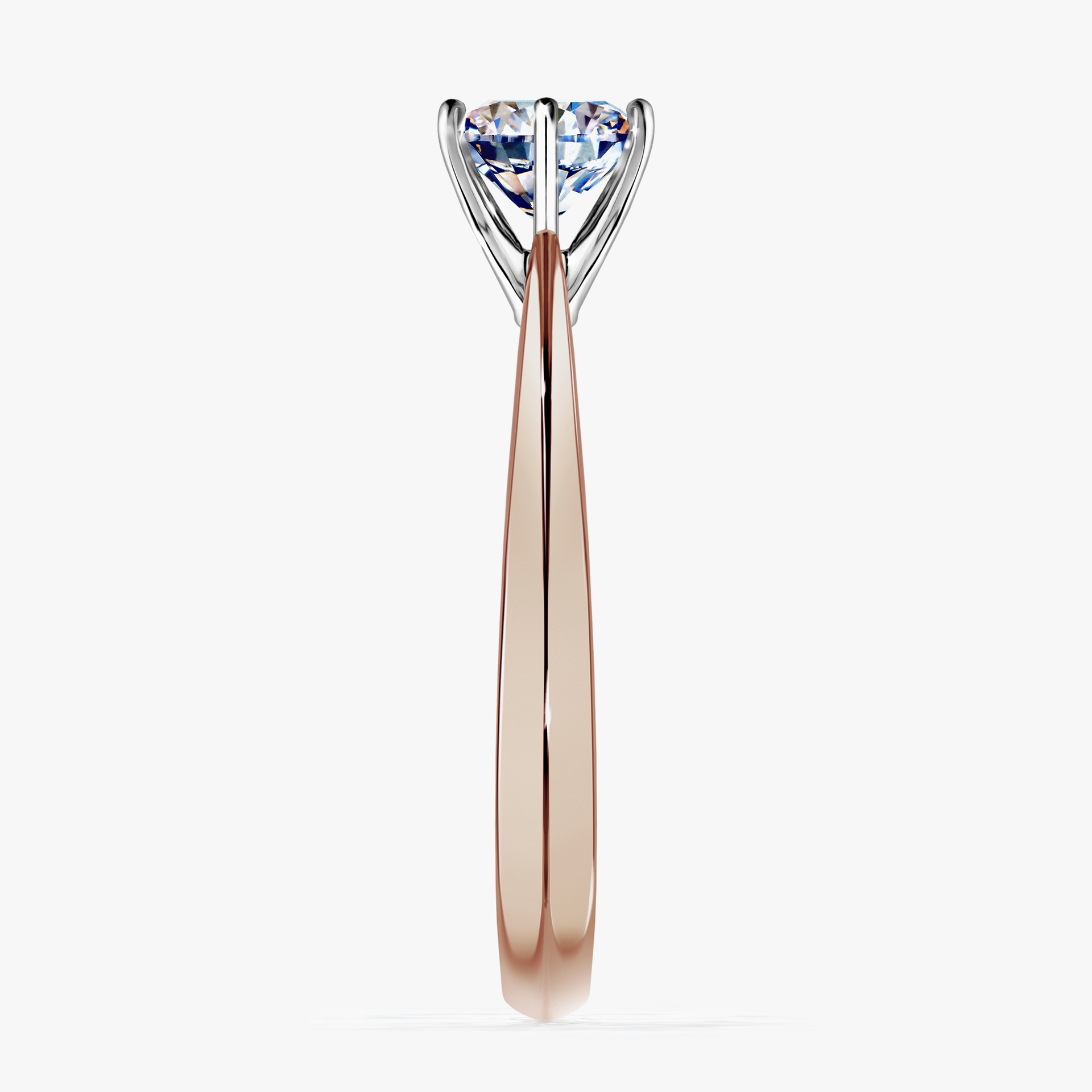 Pierścionek zaręczynowy My Love z różowego złota z diamentem naturalnym 0,80ct