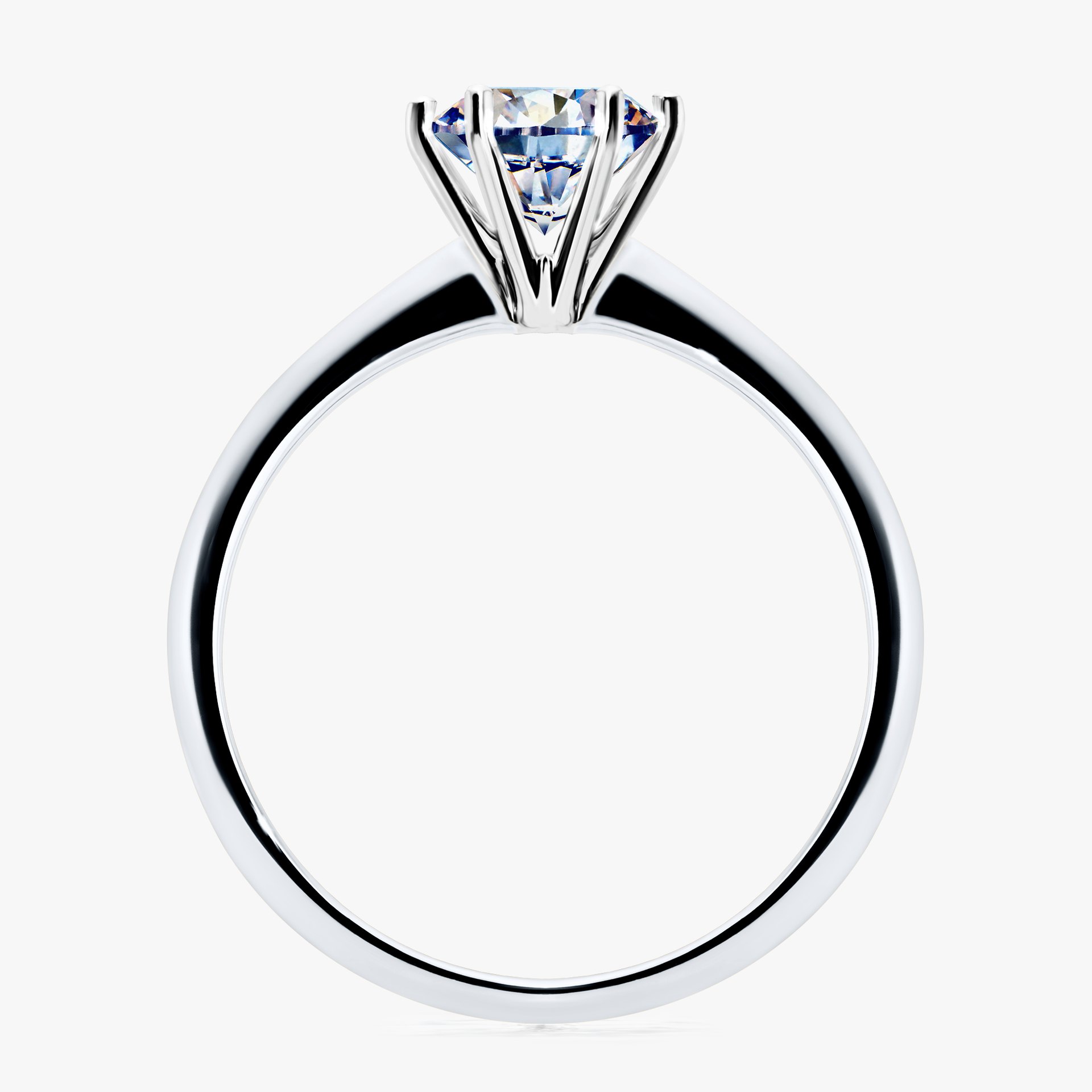 Pierścionek zaręczynowy My Love z białego złota z diamentem naturalnym 1,00ct