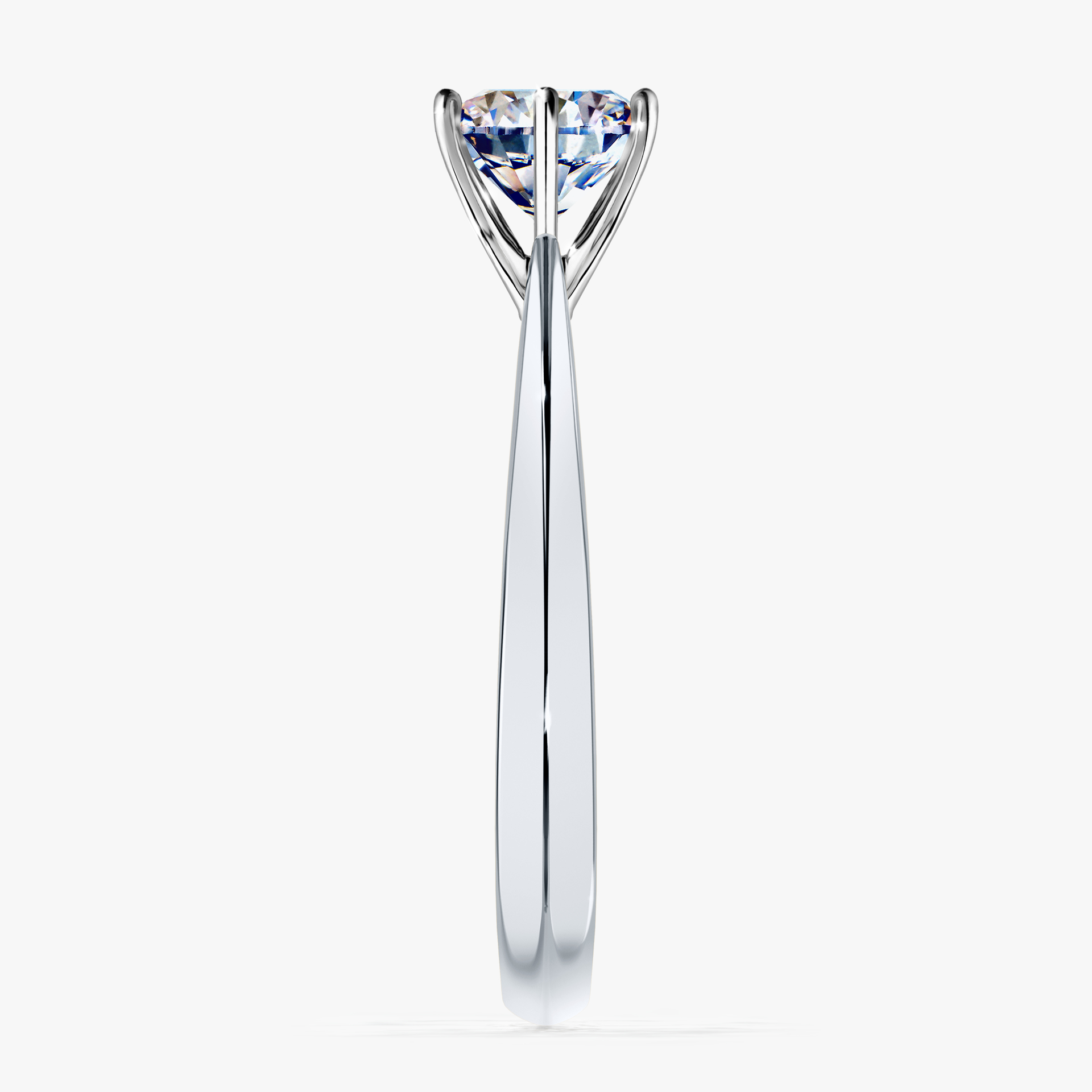 Pierścionek zaręczynowy My Love z białego złota z diamentem naturalnym 1,00ct