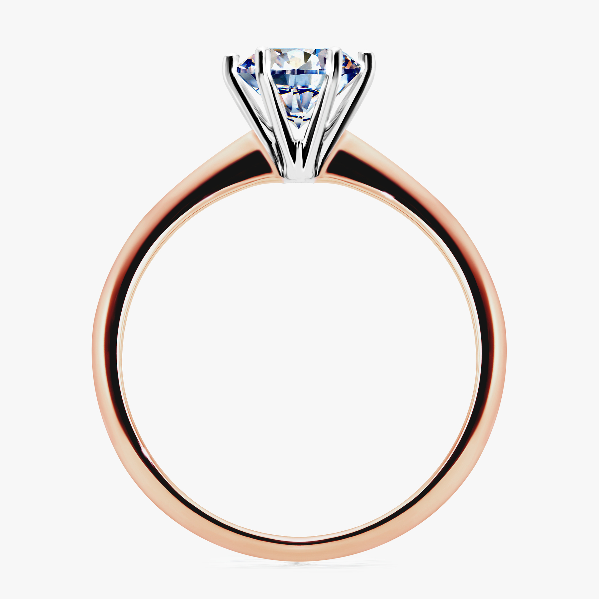 Pierścionek zaręczynowy My Love z różowego złota z diamentem laboratoryjnym 1,00ct
