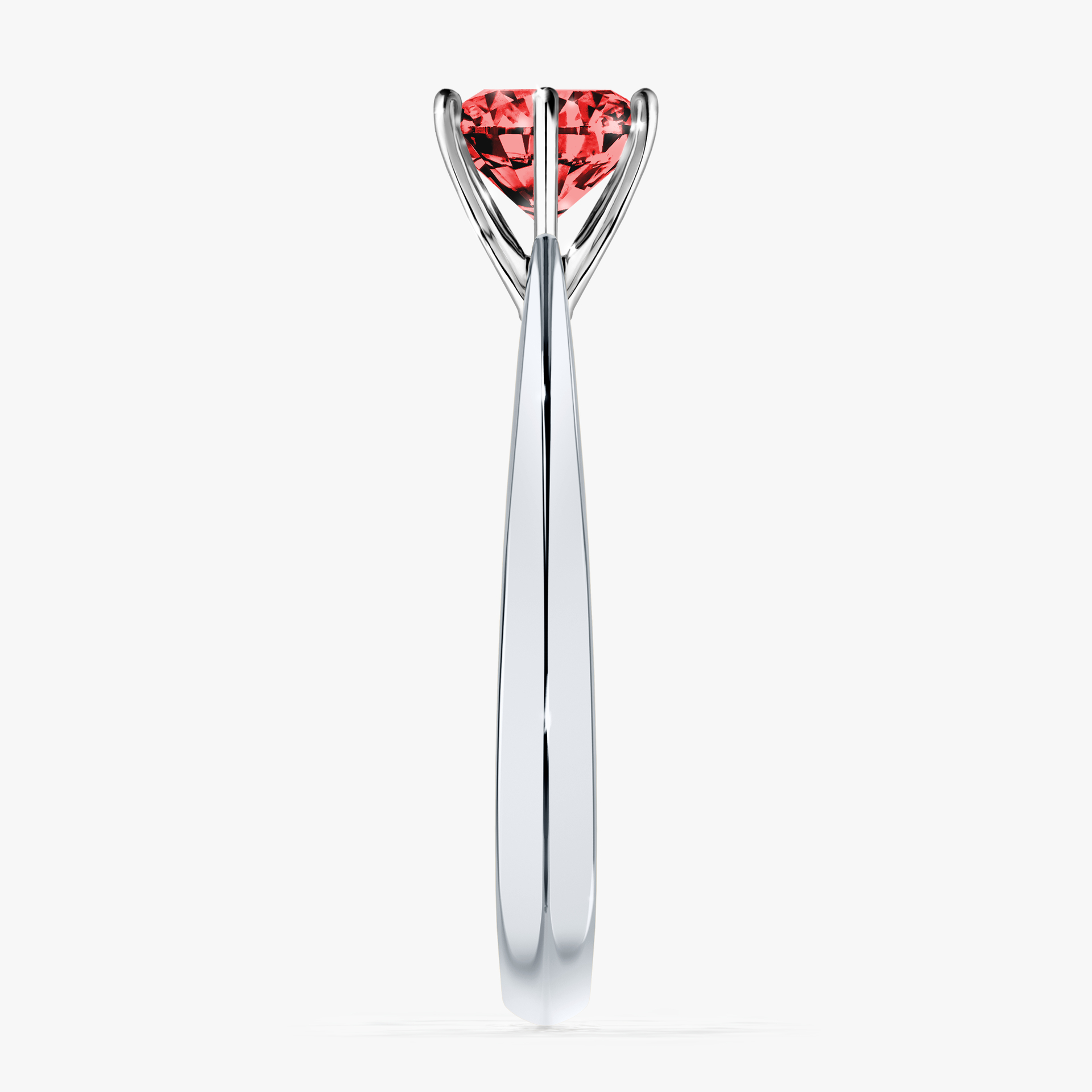 Pierścionek zaręczynowy My Love z białego złota z czerwonym diamentem 1,00ct