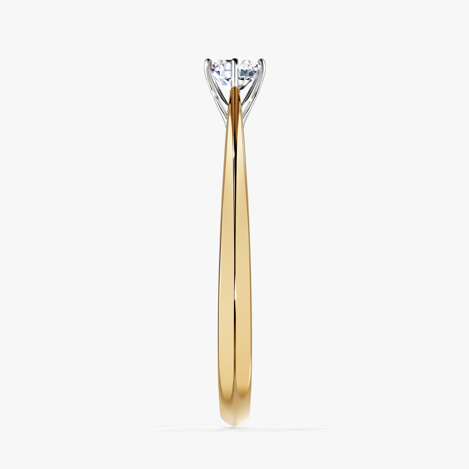 Pierścionek zaręczynowy My Love z żółtego złota z diamentem laboratoryjnym 0,25ct