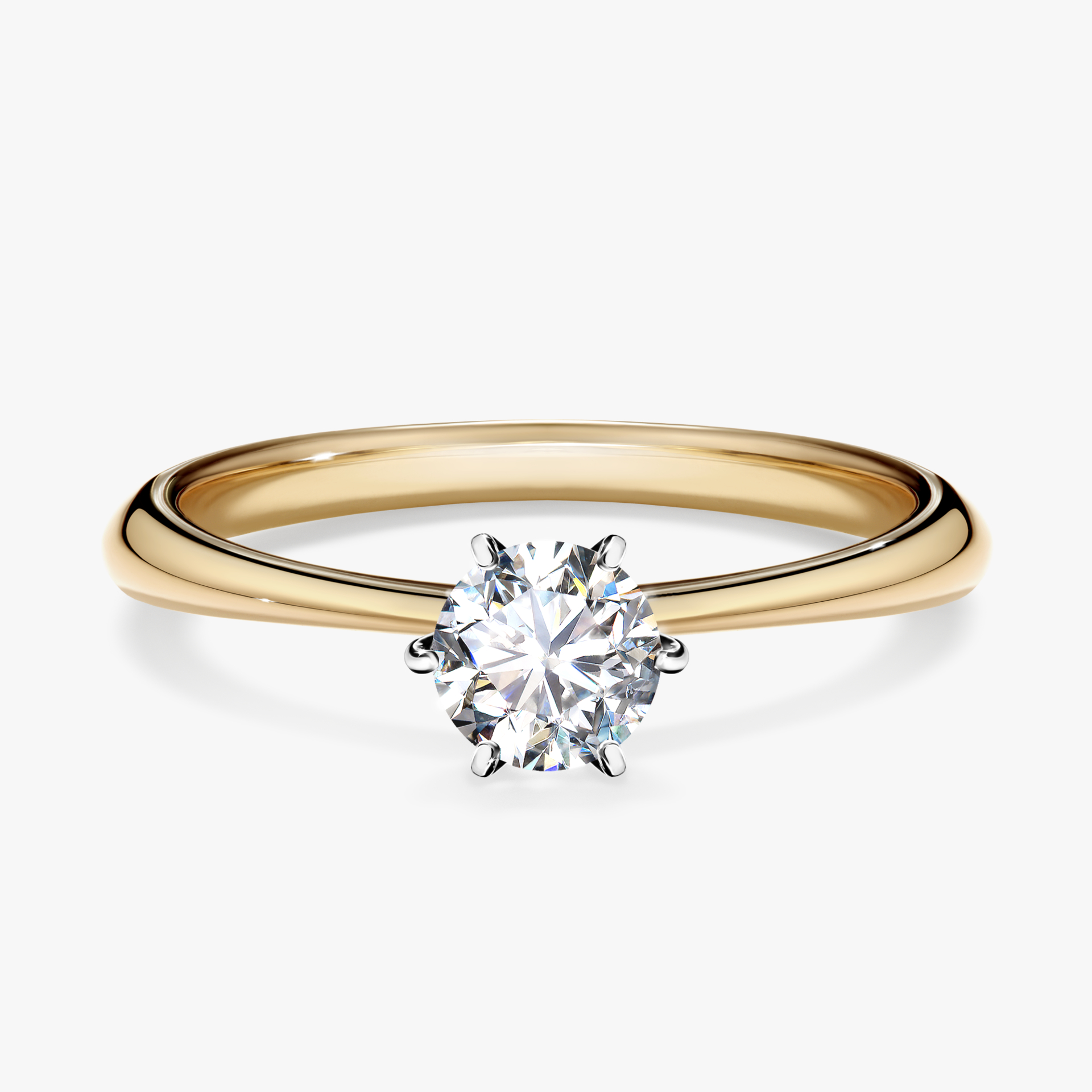 Pierścionek zaręczynowy My Love z żółtego złota z diamentem laboratoryjnym 0,50ct