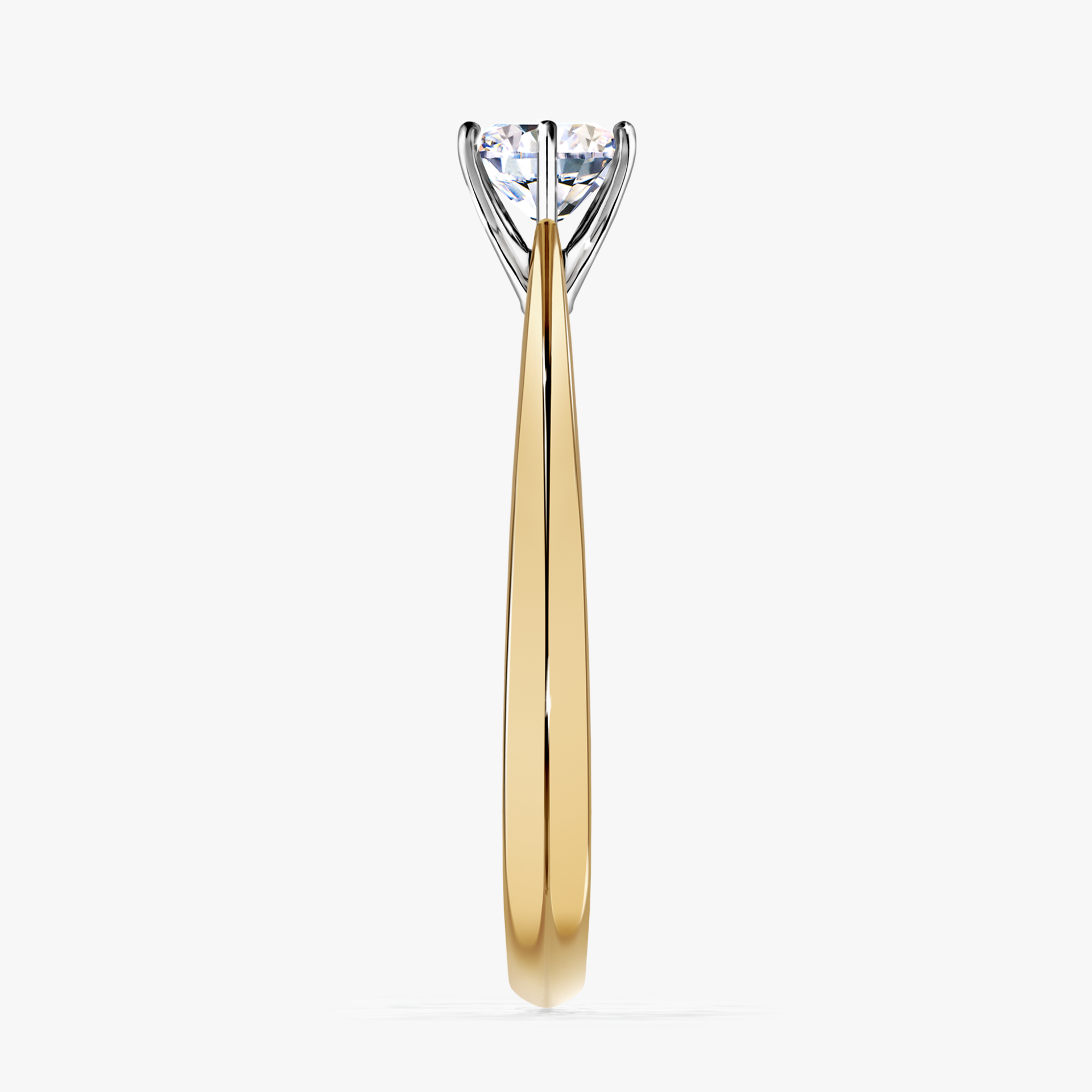 Pierścionek zaręczynowy My Love z żółtego złota z diamentem laboratoryjnym 0,50ct