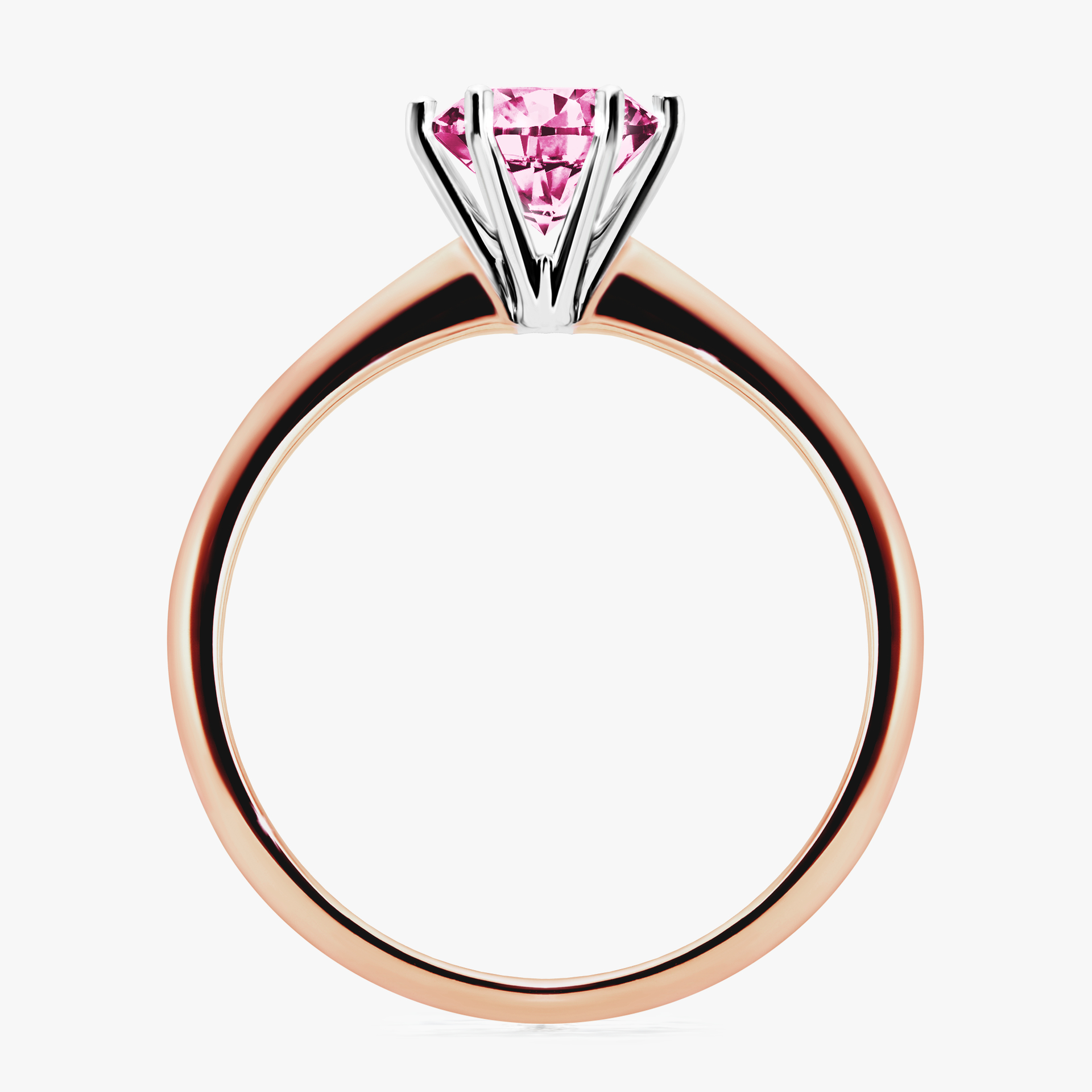 Pierścionek zaręczynowy My Love z różowego złota z różowym diamentem 1,00ct