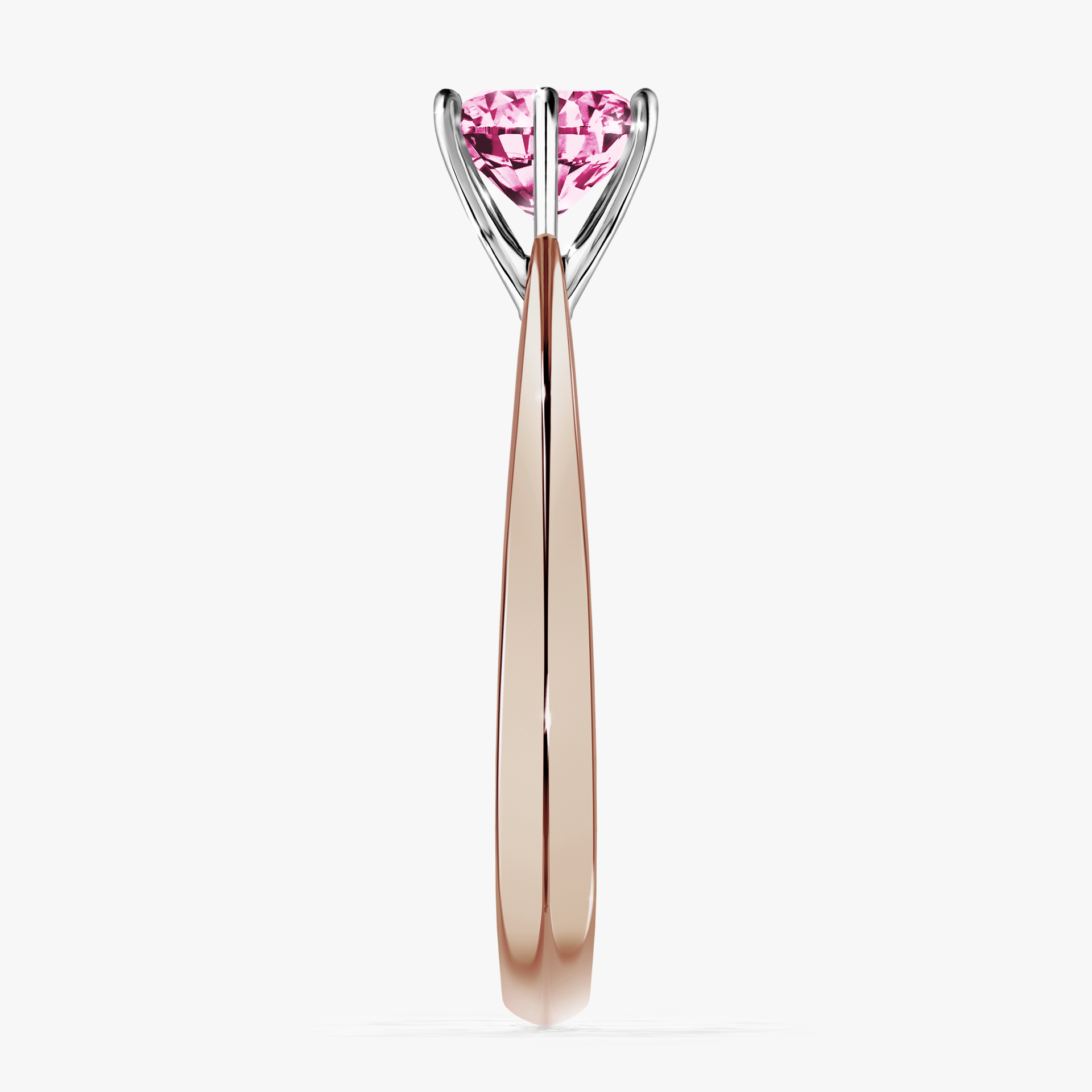 Pierścionek zaręczynowy My Love z różowego złota z różowym diamentem 1,00ct