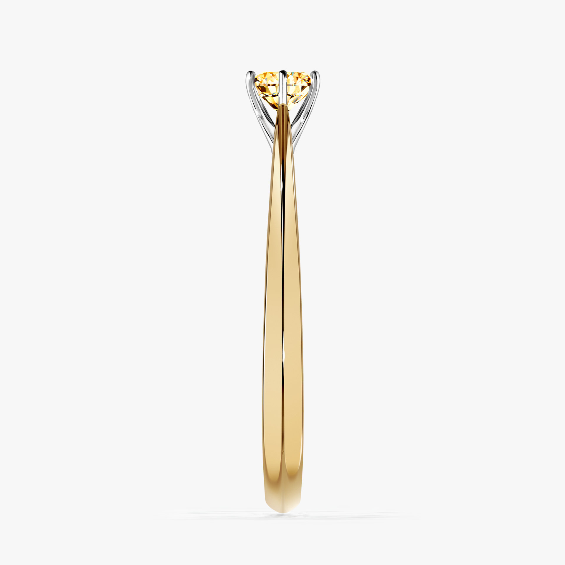 Pierścionek zaręczynowy My Love z żółtego złota z żółtym diamentem 0,25ct