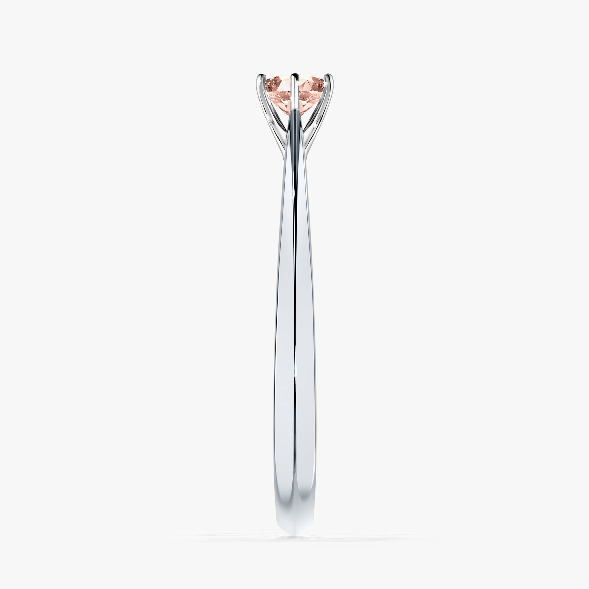 Pierścionek zaręczynowy My Love z białego złota z morganitem 0,25ct