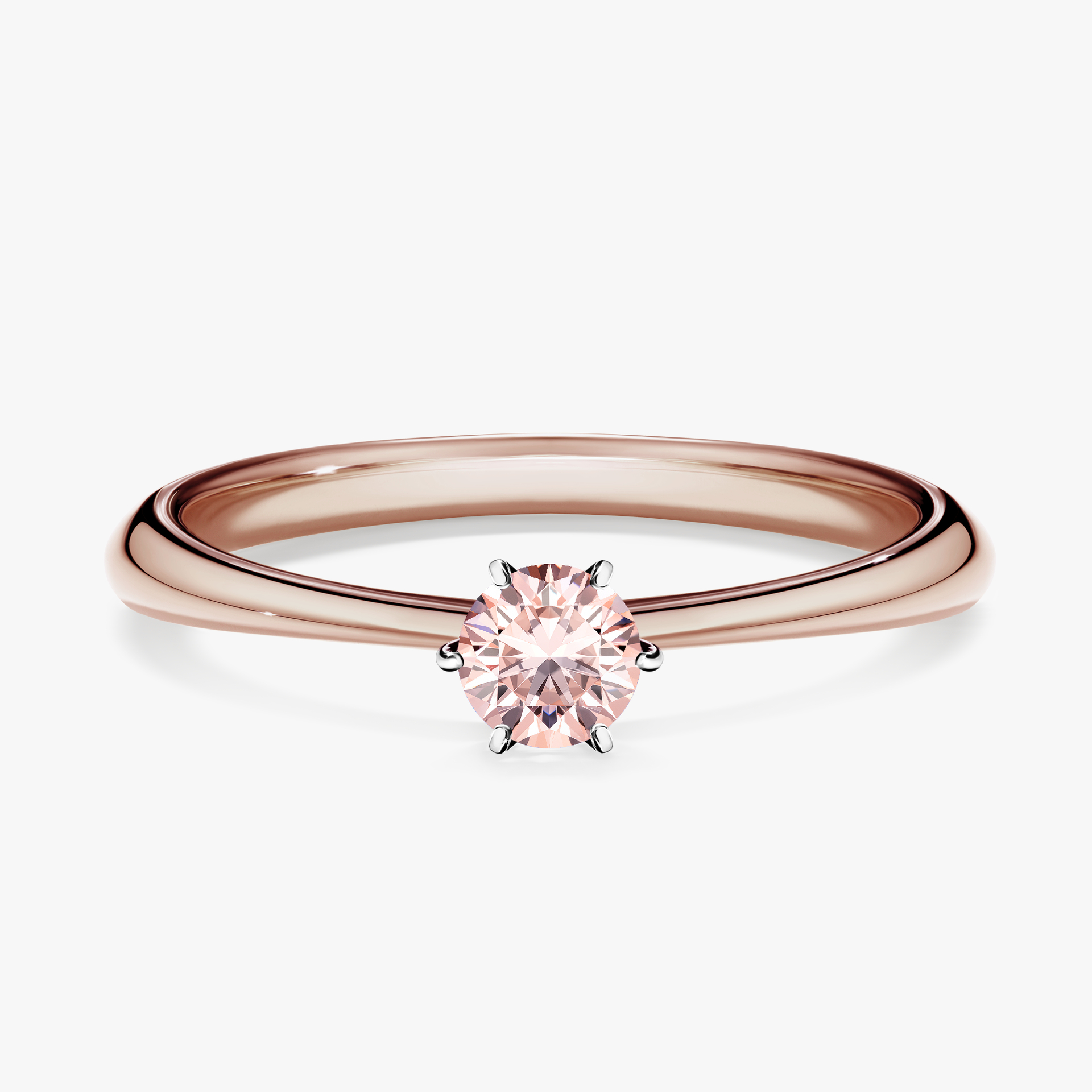 Pierścionek zaręczynowy My Love z różowego złota z morganitem 0,25ct