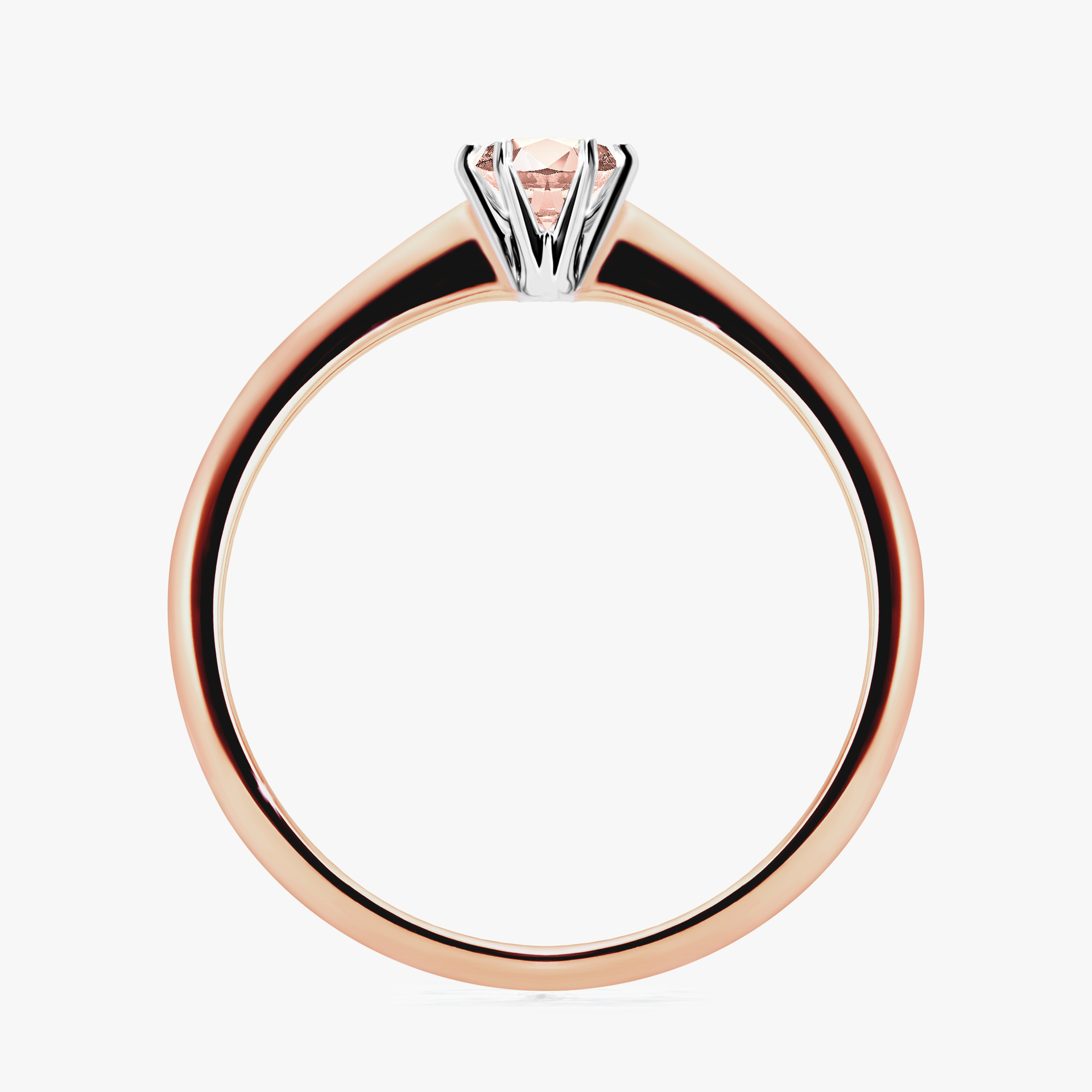 Pierścionek zaręczynowy My Love z różowego złota z morganitem 0,25ct