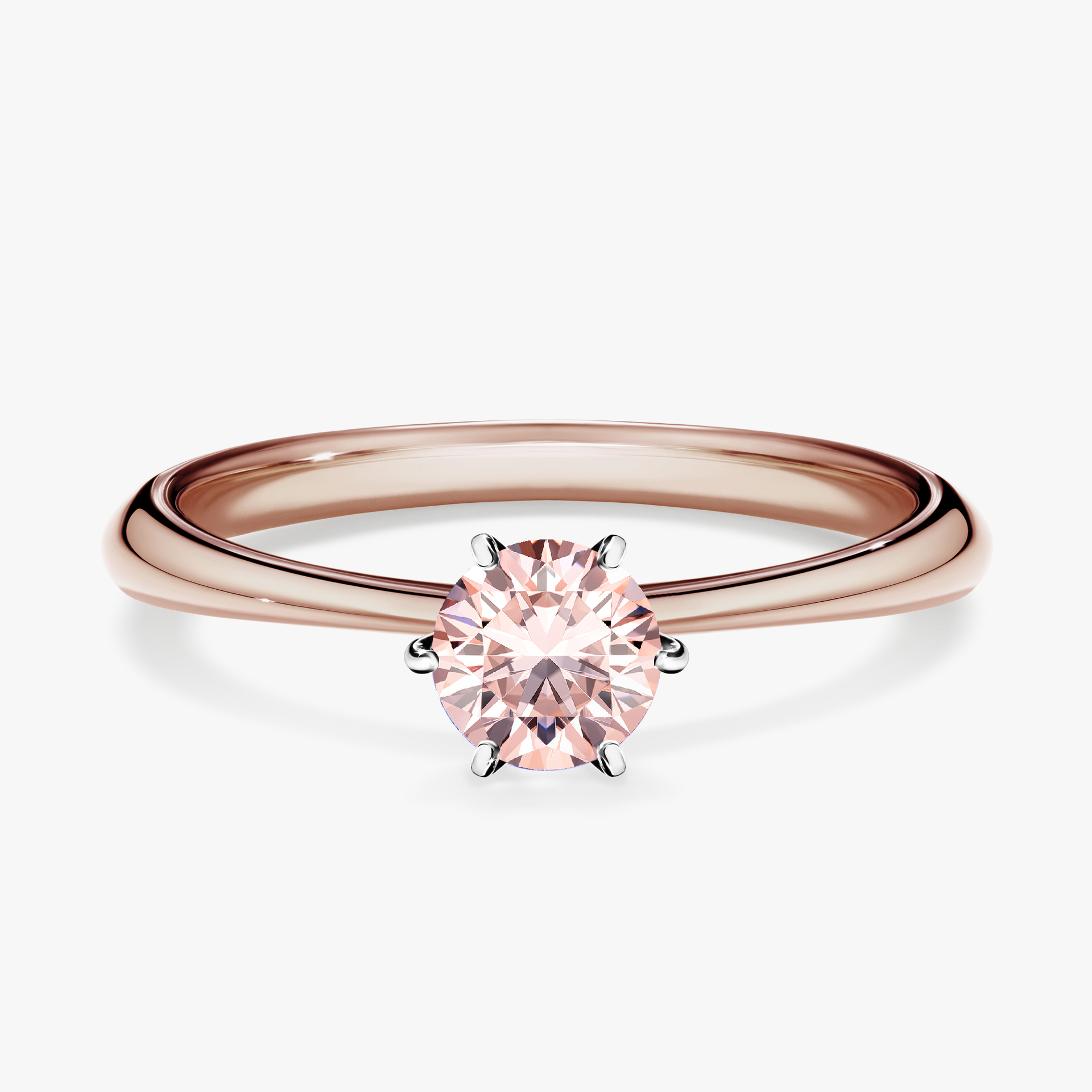 Pierścionek zaręczynowy My Love z różowego złota z morganitem 0,50ct