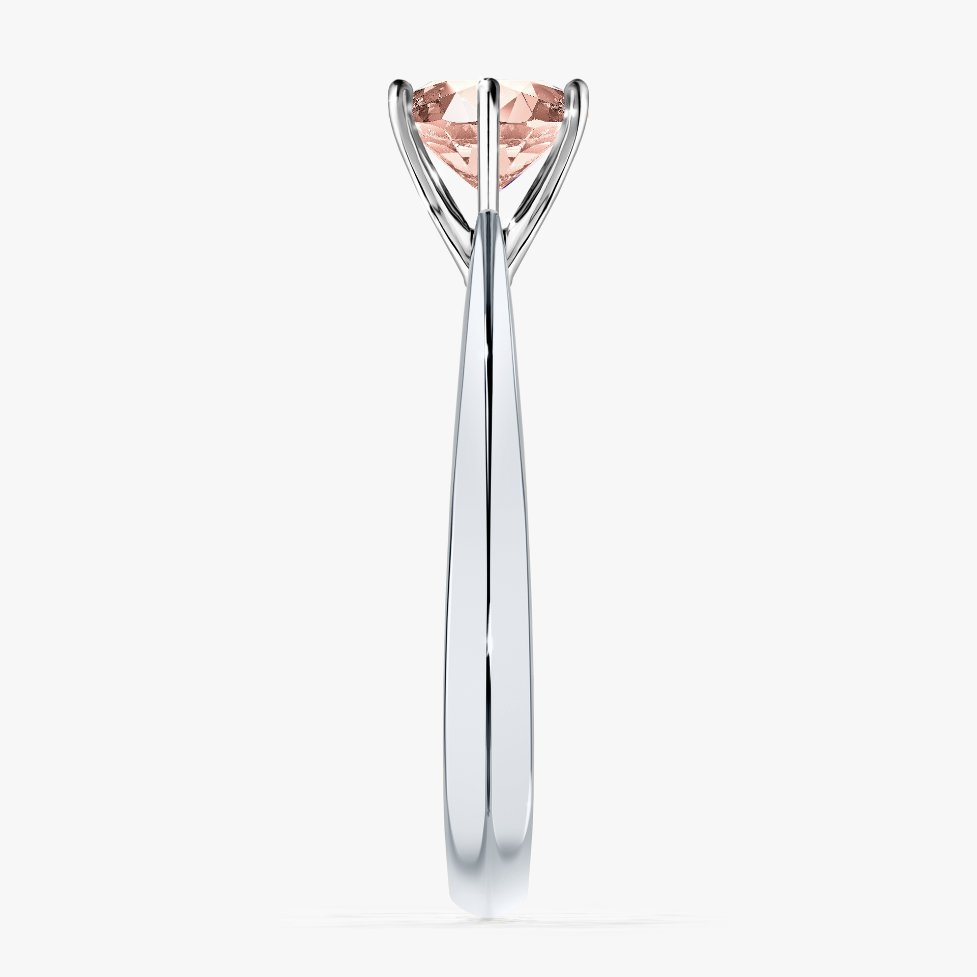 Pierścionek zaręczynowy My Love z białego złota z morganitem 1,00ct