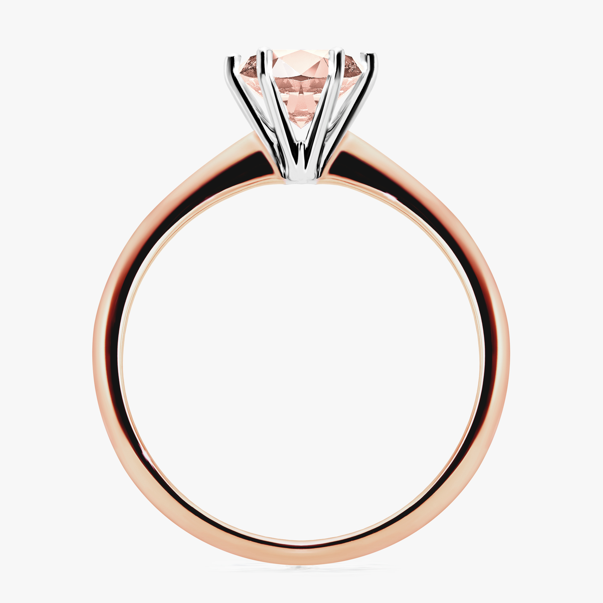 Pierścionek zaręczynowy My Love z różowego złota z morganitem 1,00ct