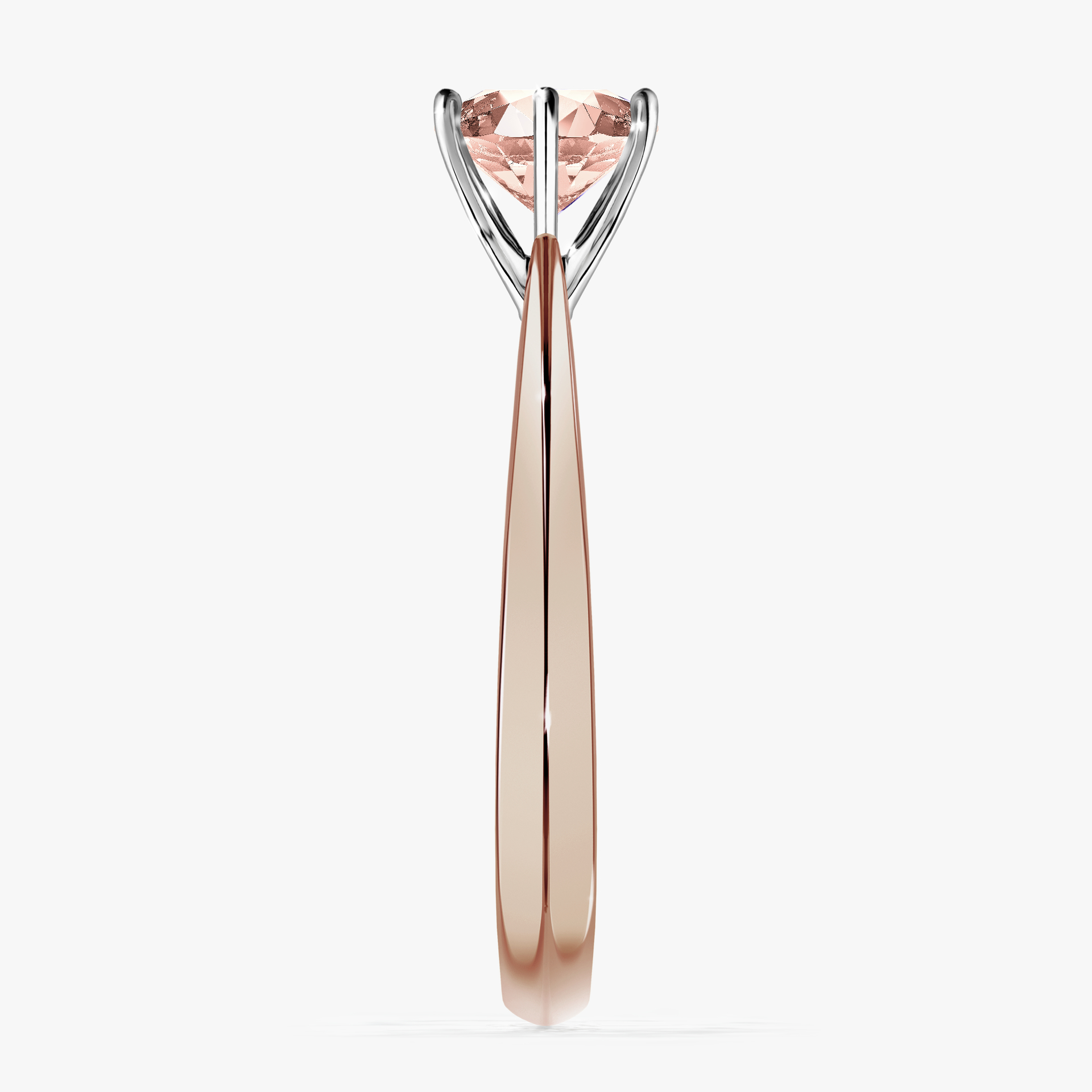 Pierścionek zaręczynowy My Love z różowego złota z morganitem 1,00ct