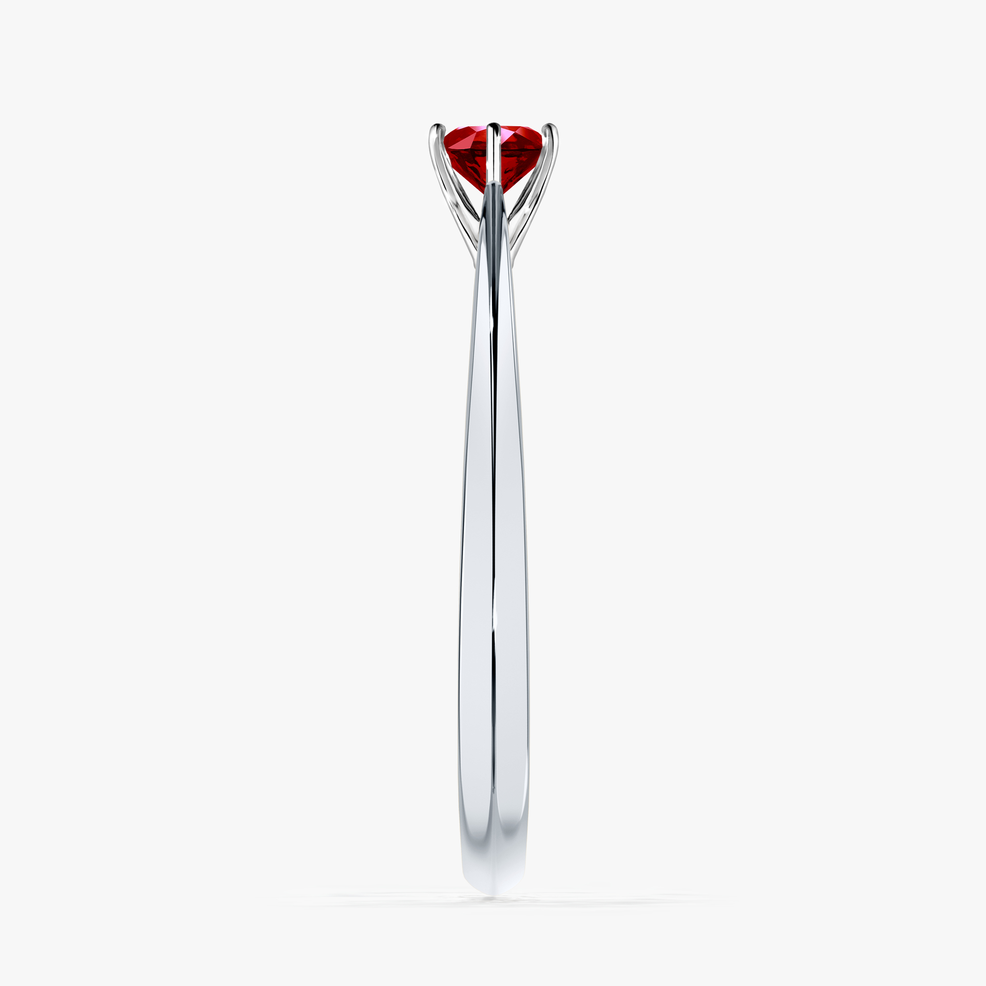 Pierścionek zaręczynowy My Love z białego złota z rubinem 0,25ct
