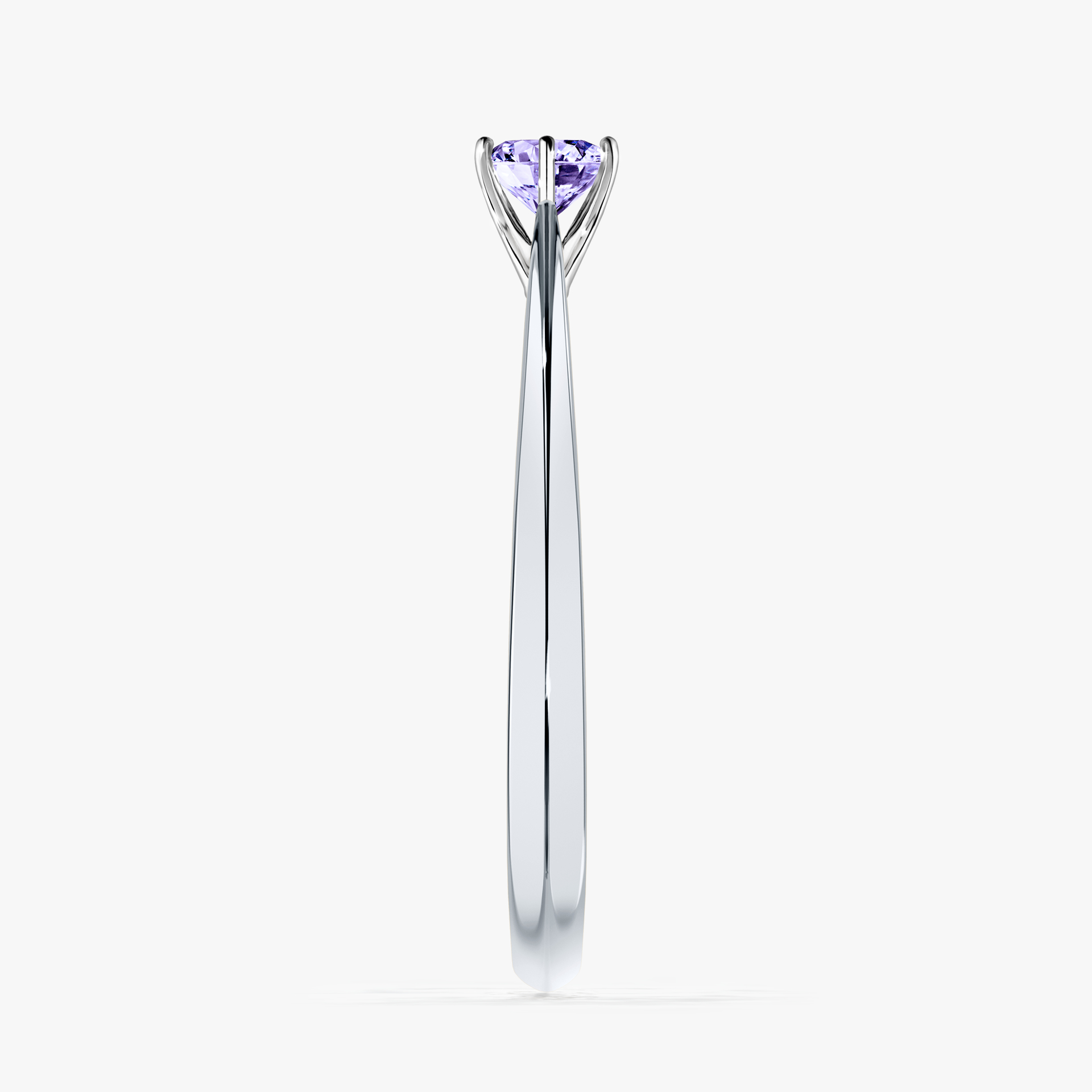 Pierścionek zaręczynowy My Love z białego złota z tanzanitem 0,25ct
