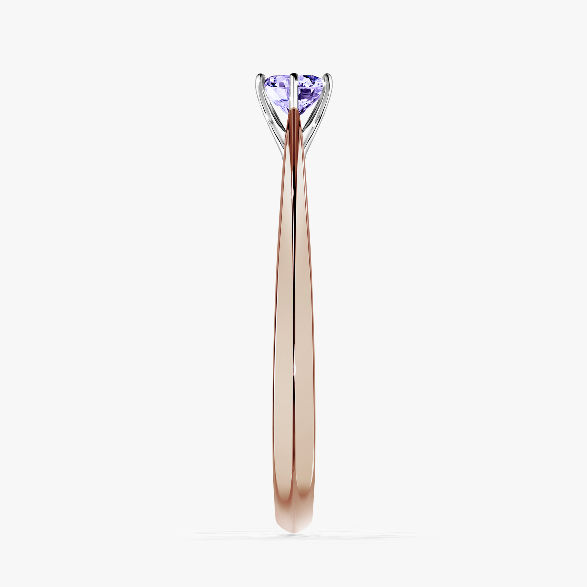 Pierścionek zaręczynowy My Love z różowego złota z tanzanitem 0,25ct