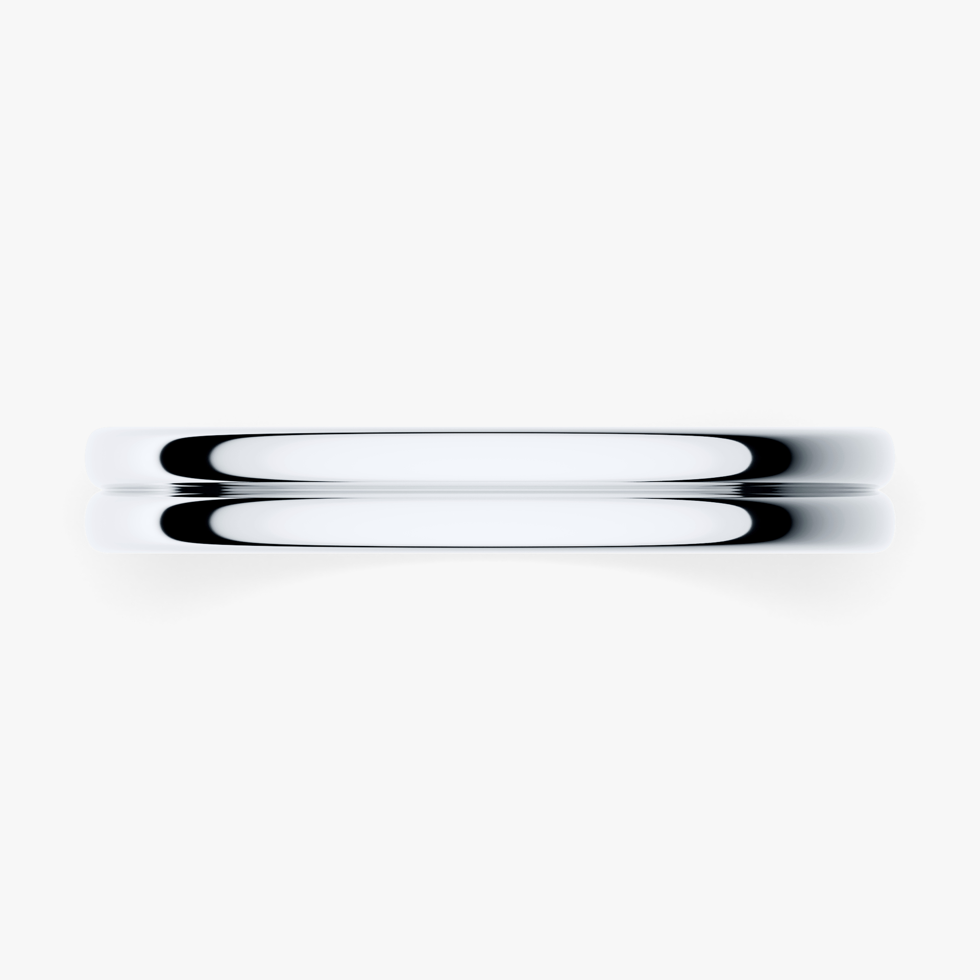 Obrączka ślubna Modern 1 z białego złota 3mm