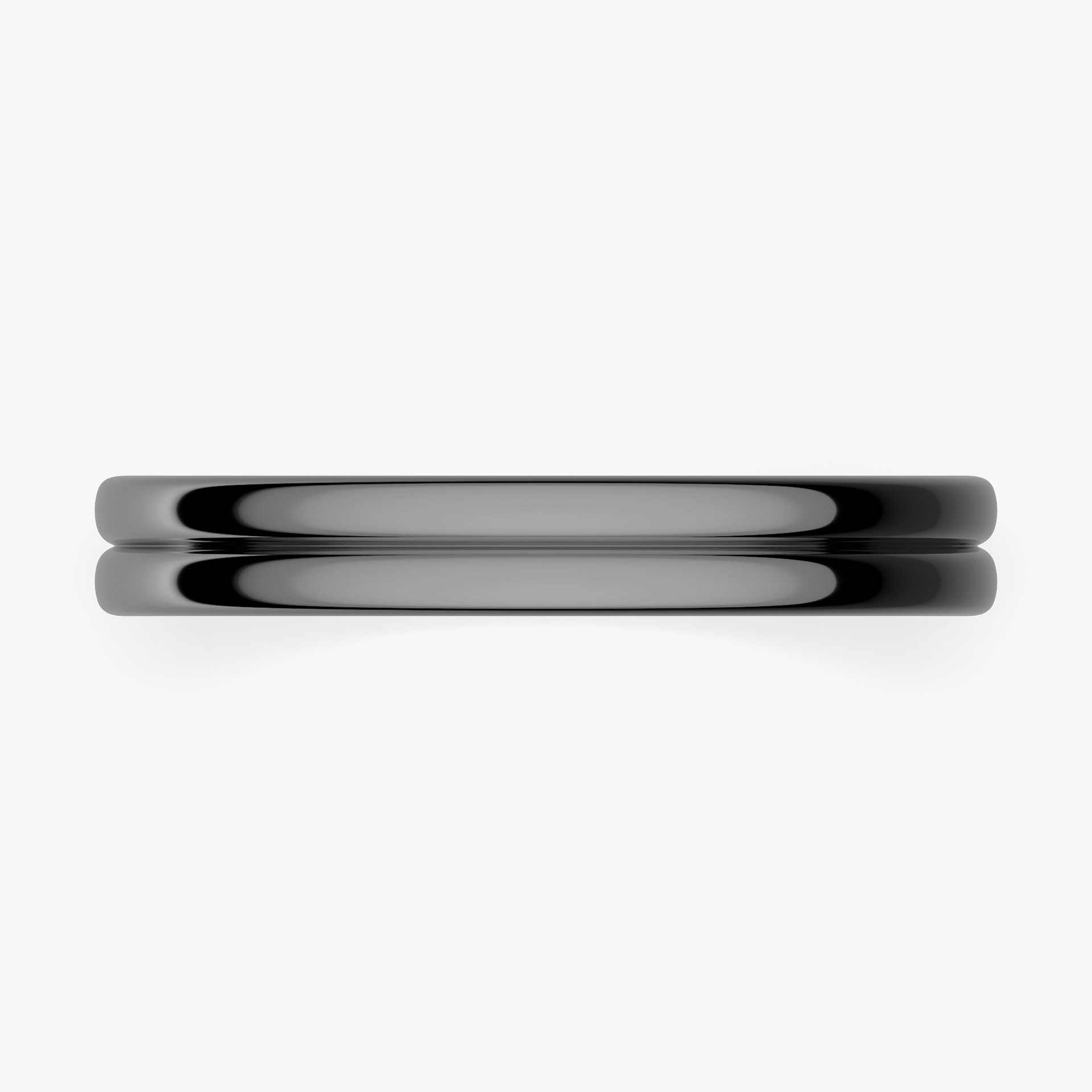 Obrączka ślubna Modern 1 z czarnego złota 3mm