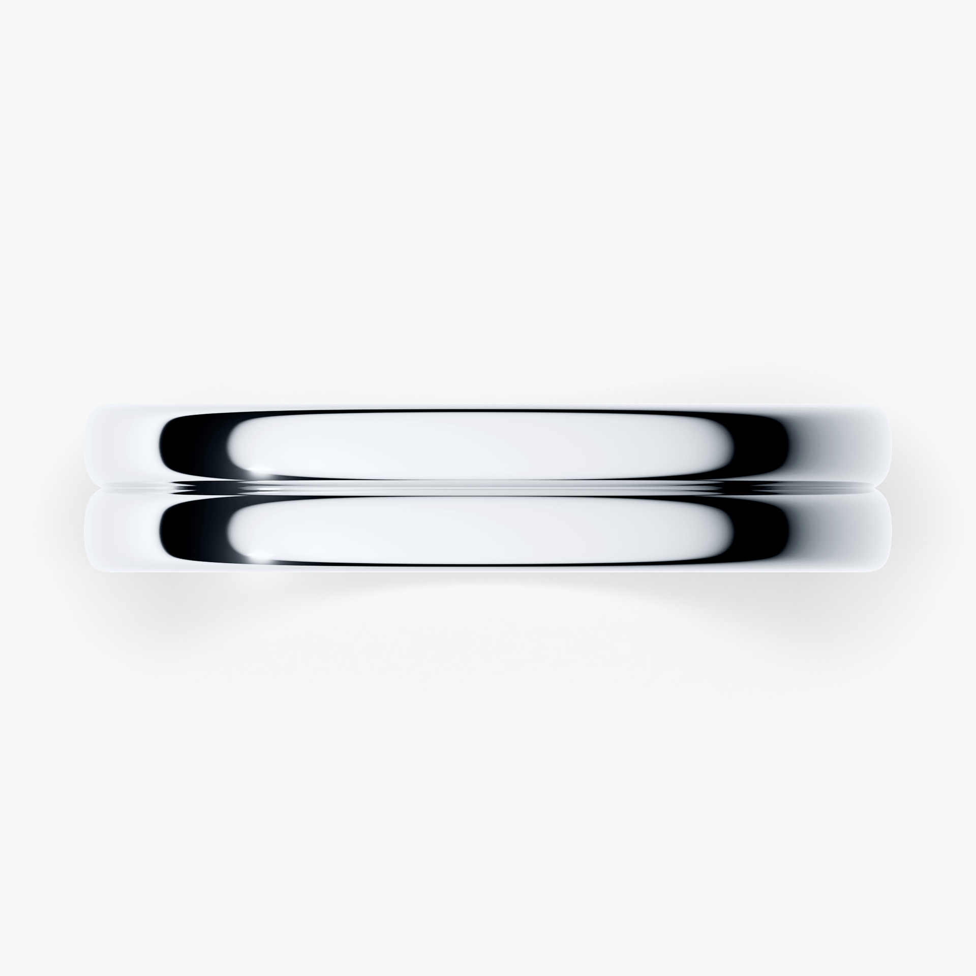 Obrączka ślubna Modern 1 z białego złota 4mm