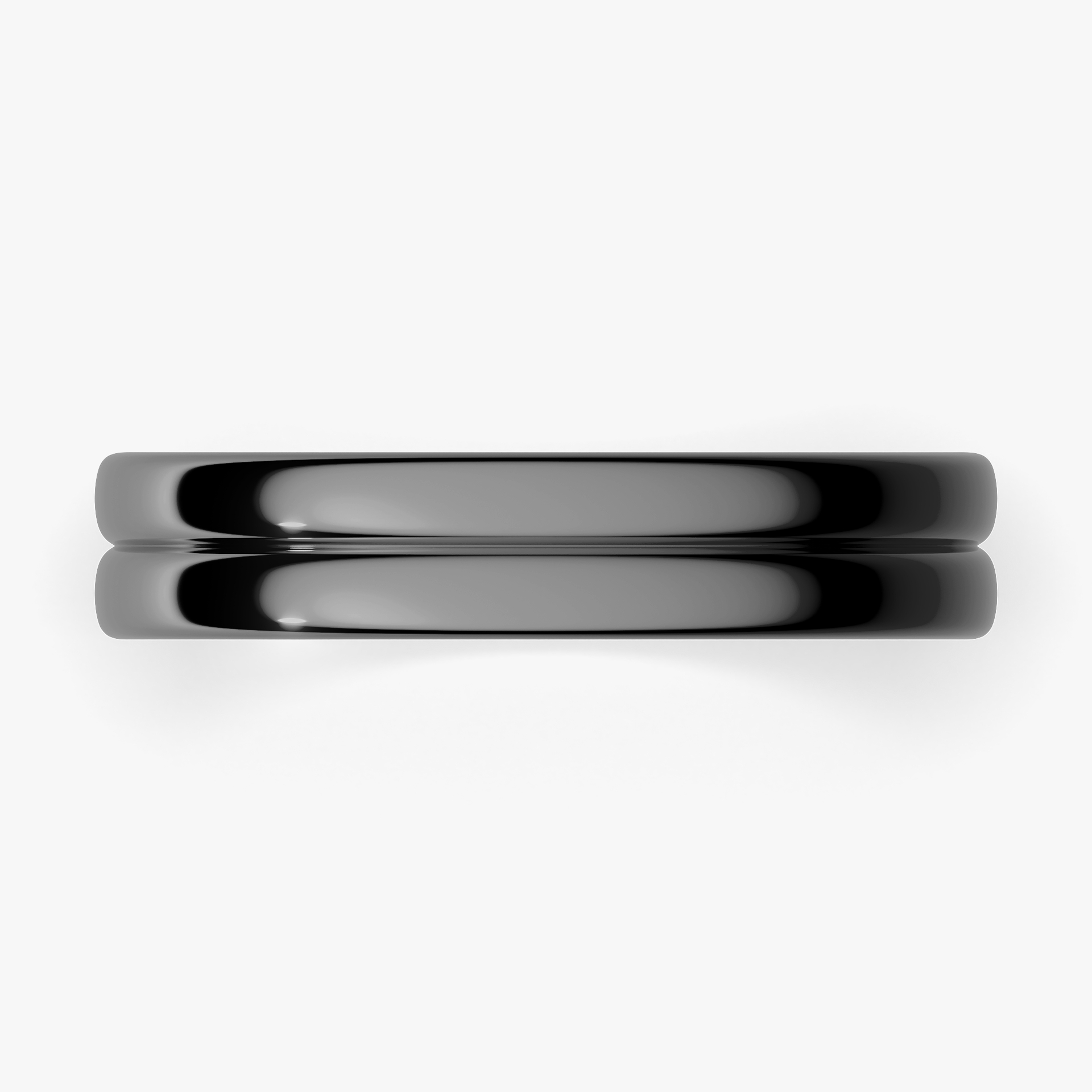 Obrączka ślubna Modern 1 z czarnego złota 4mm