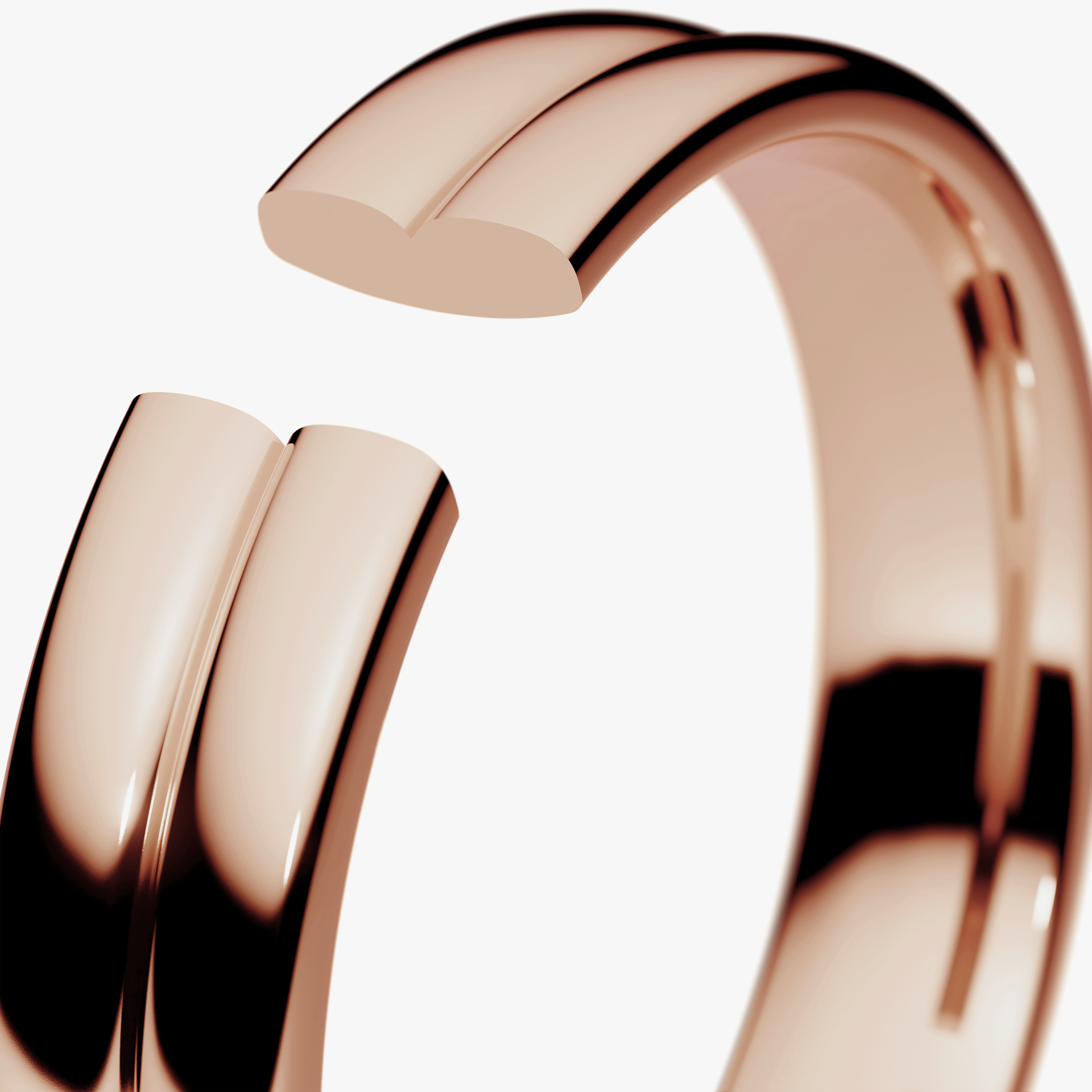 Obrączka ślubna Modern 1 z różowego złota 4mm