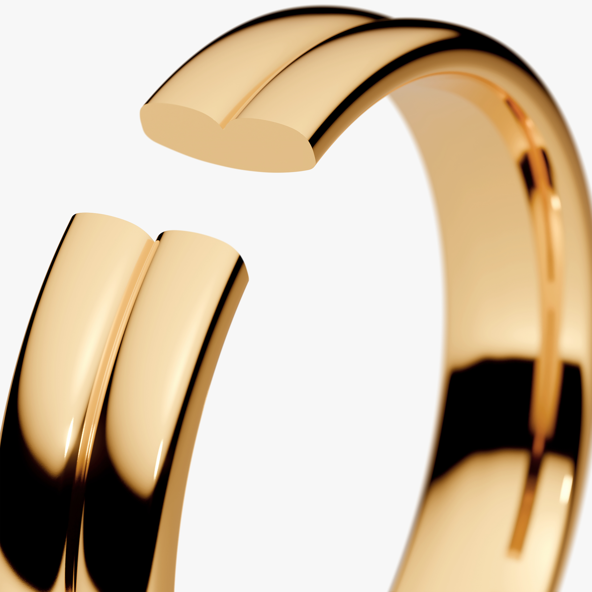Obrączka ślubna Modern 1 z żółtego złota 4mm