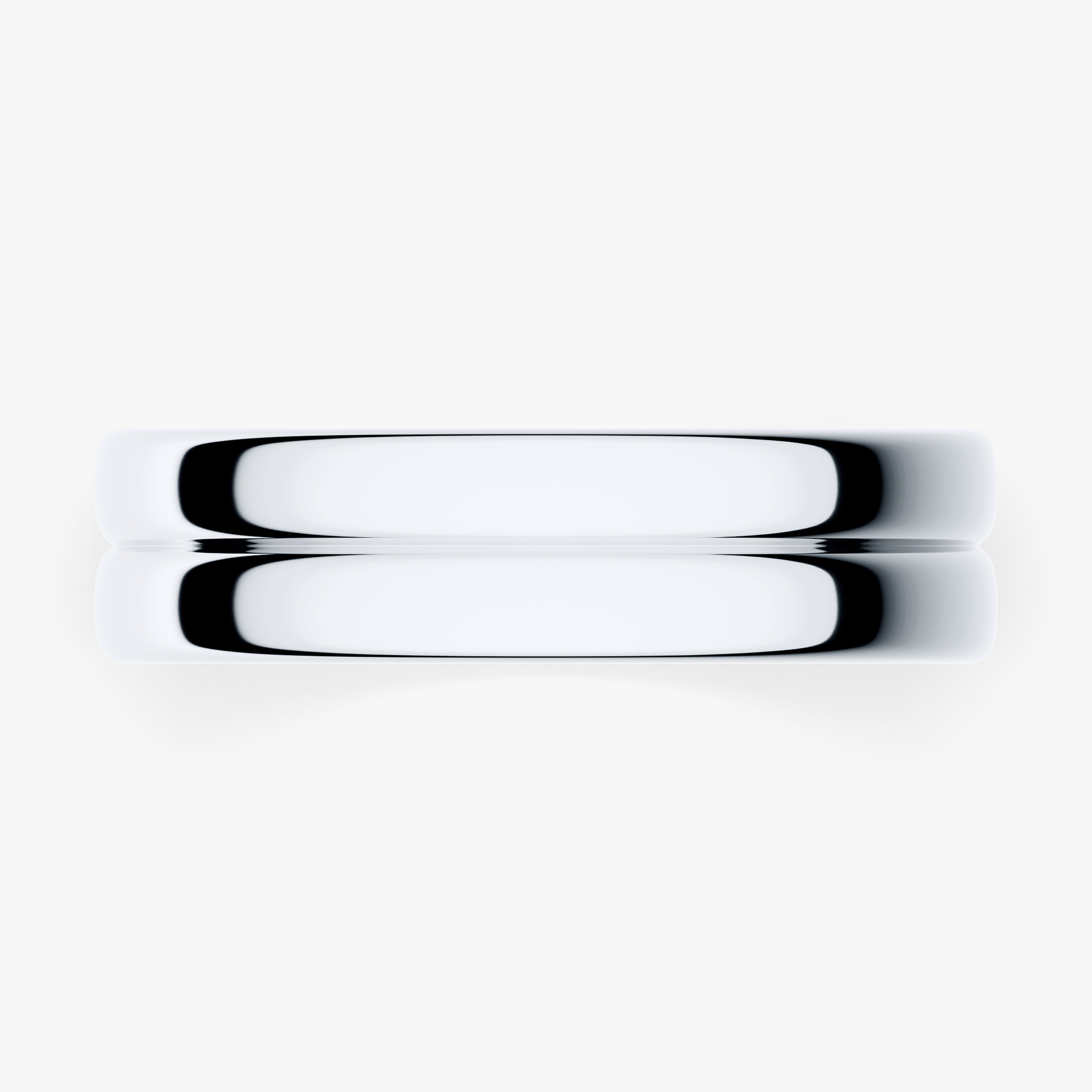 Obrączka ślubna Modern 1 z białego złota 5mm