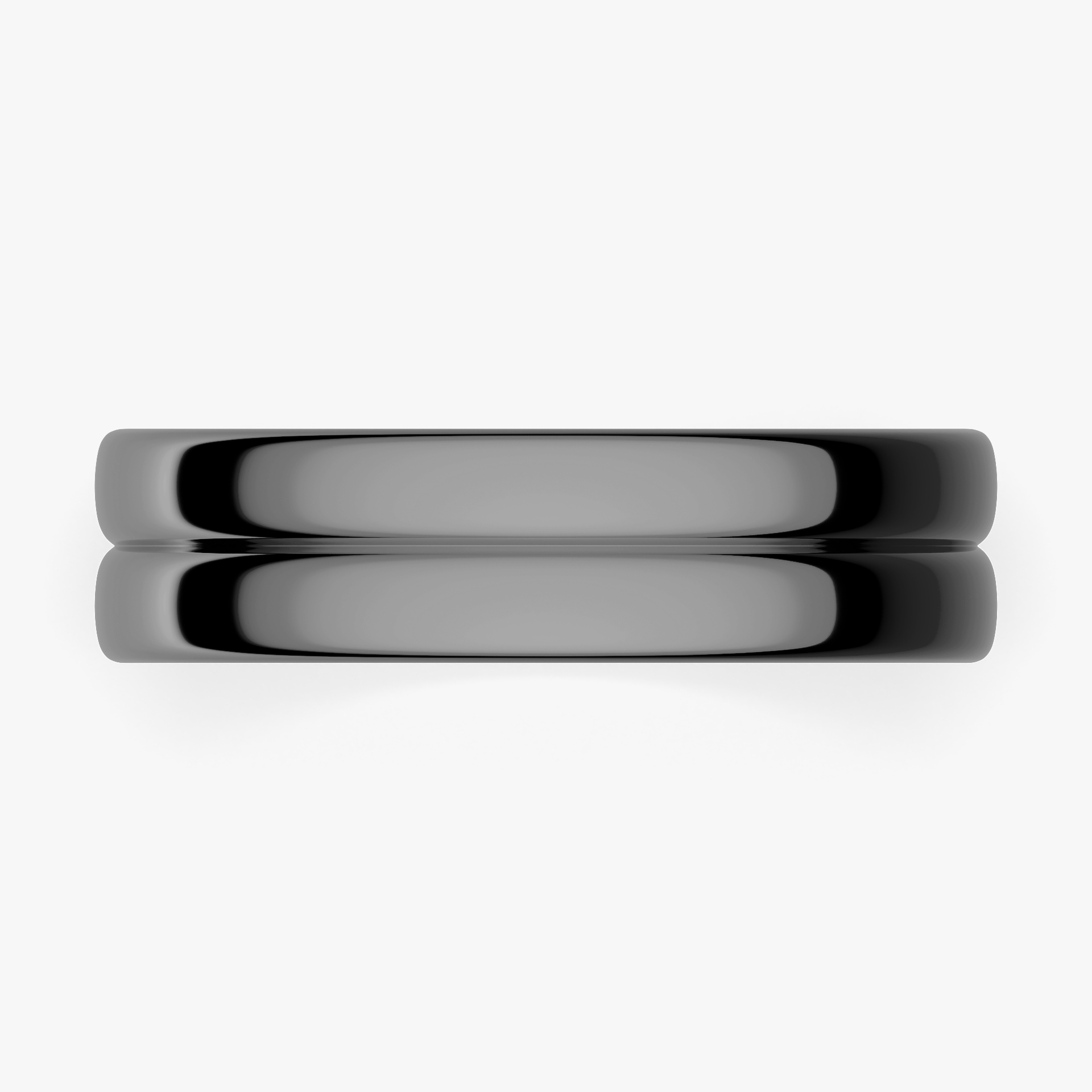 Obrączka ślubna Modern 1 z czarnego złota 5mm
