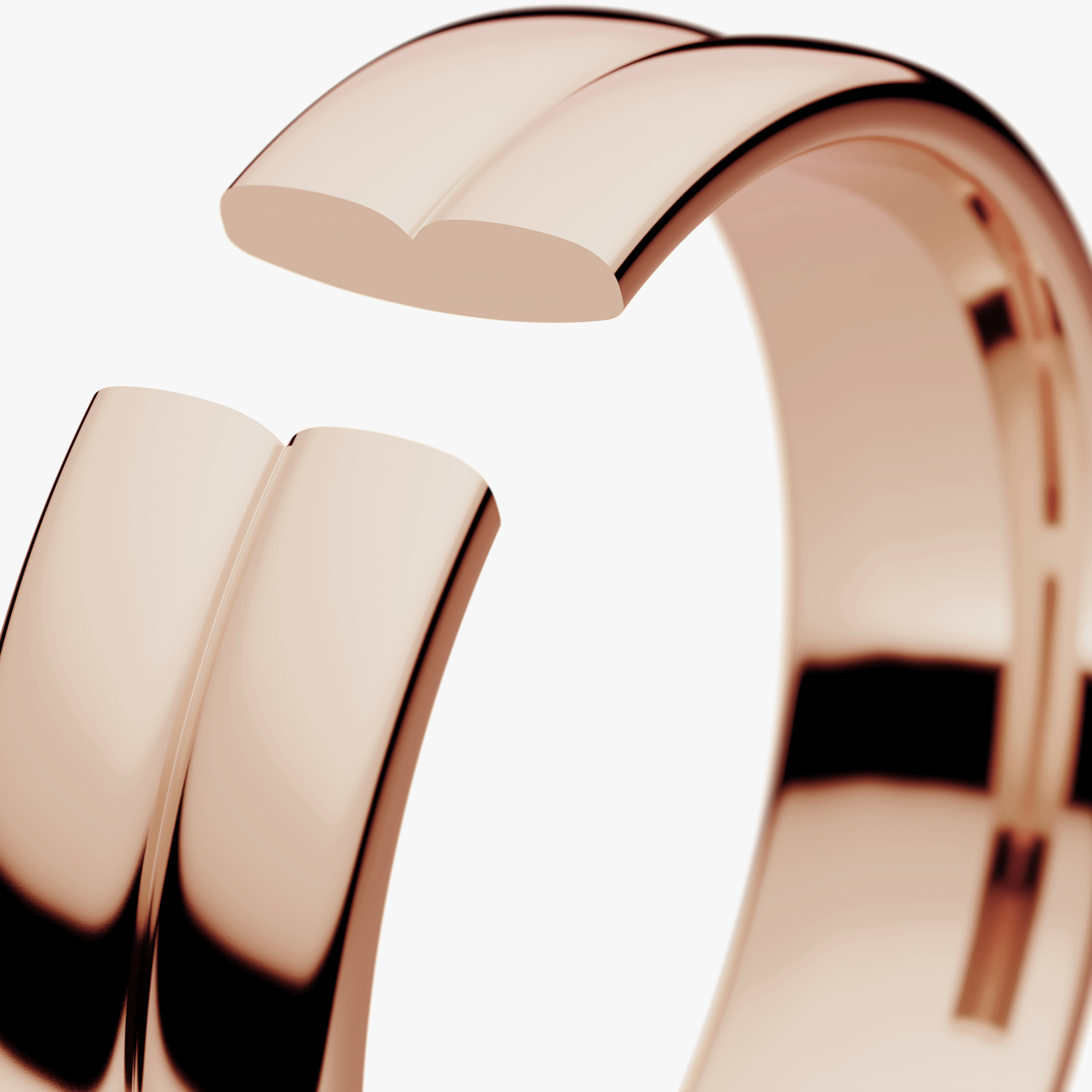 Obrączka ślubna Modern 1 z różowego złota 5mm