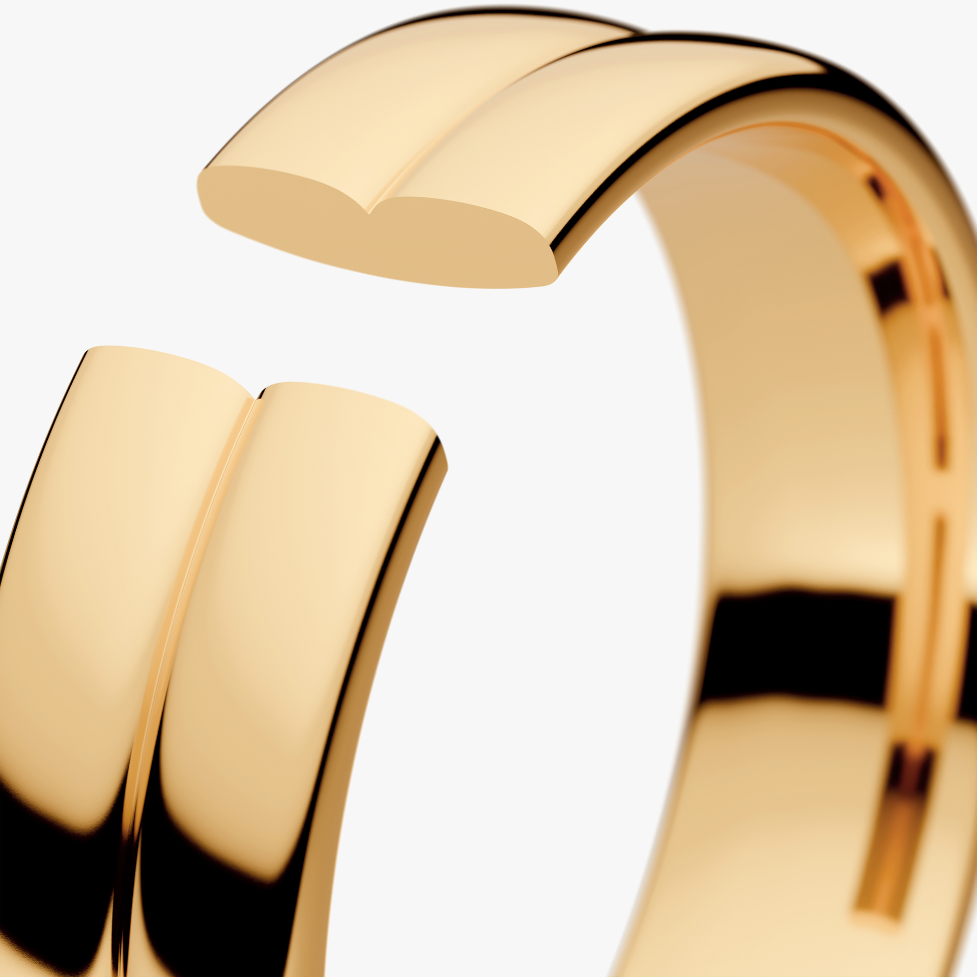 Obrączka ślubna Modern 1 z żółtego złota 5mm